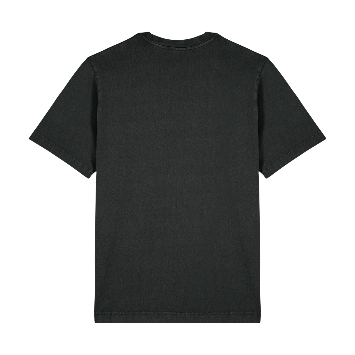 Stanley/Stella Freestyler Vintage Tee in G. Dyed Black Rock — custom branded by Motive
