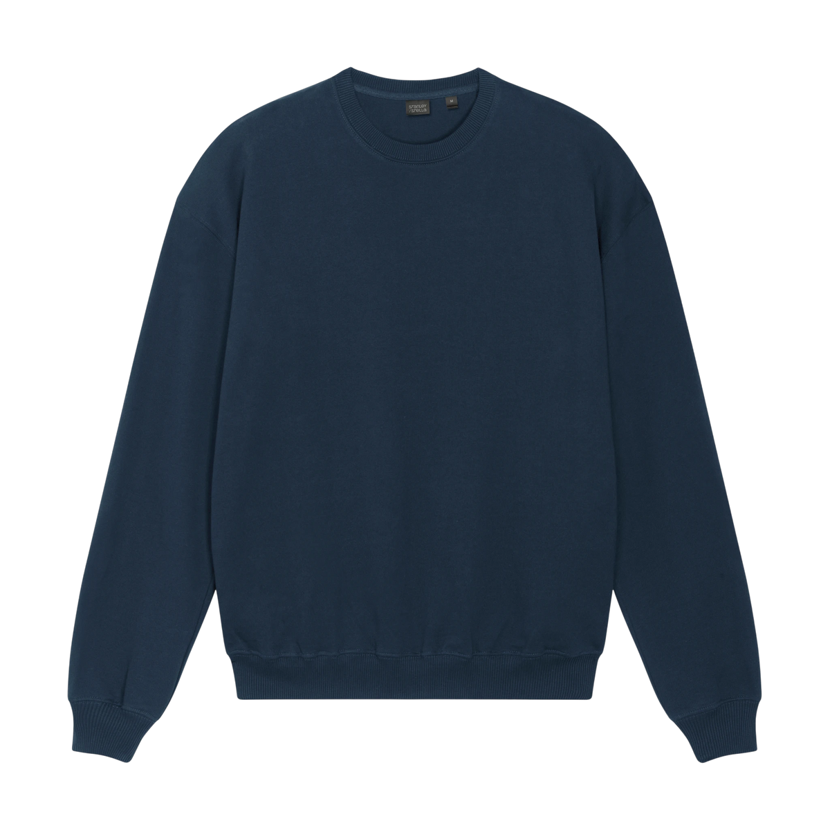 Stanley/Stella Ledger Dry Sweatshirt in French Navy — custom branded by Motive