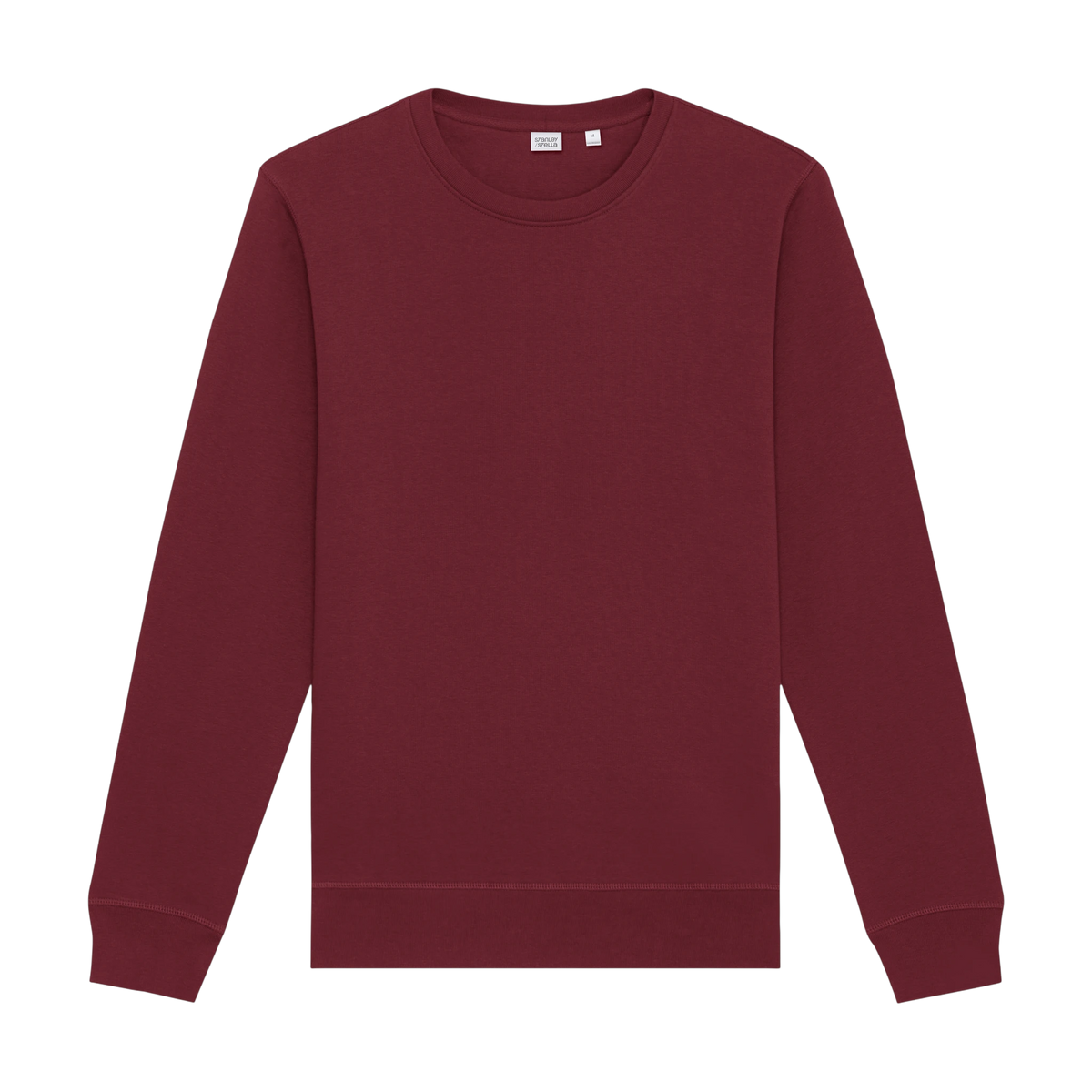 Stanley/Stella Roller Sweatshirt in Burgundy — custom branded by Motive
