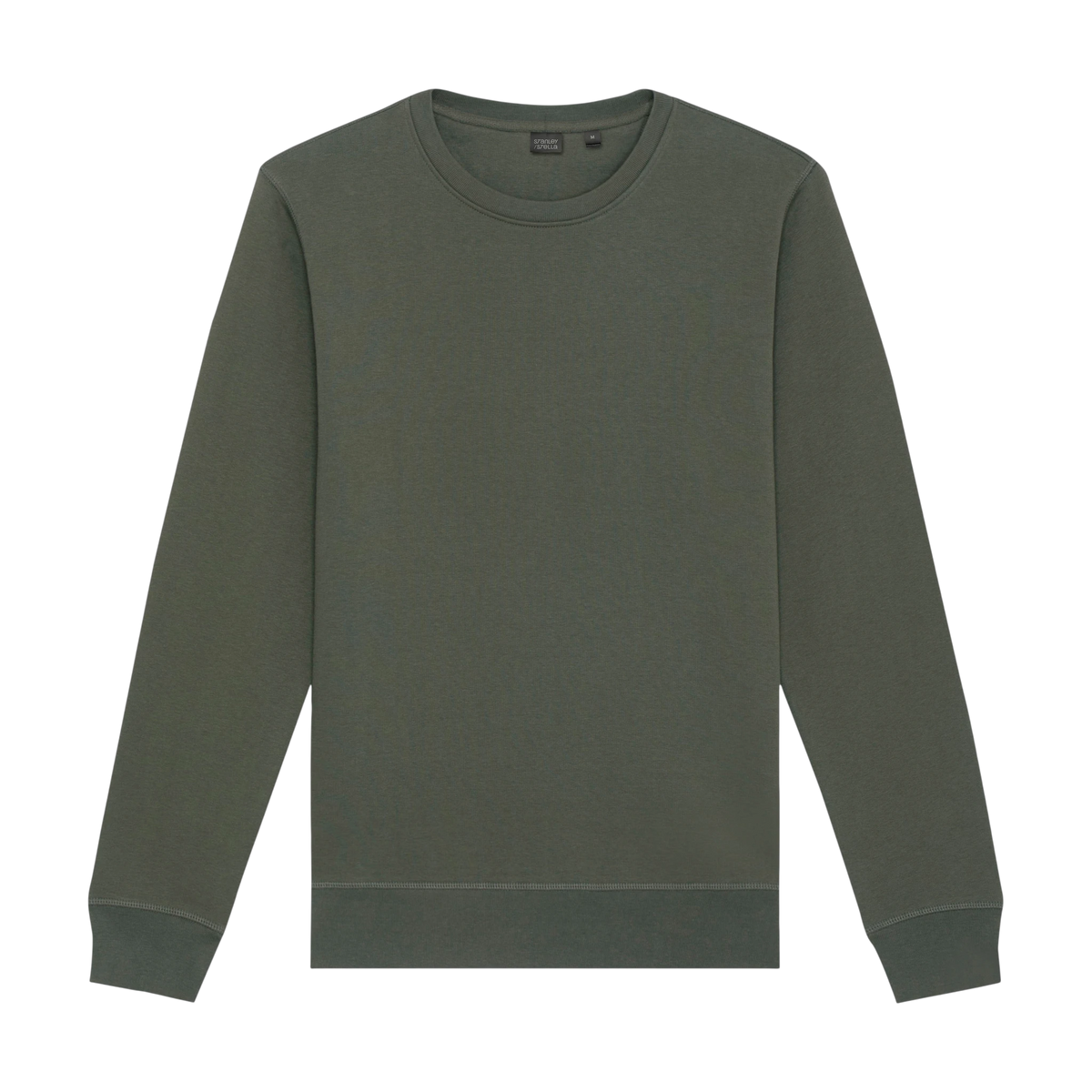 Stanley/Stella Roller Sweatshirt in Khaki Green — custom branded by Motive
