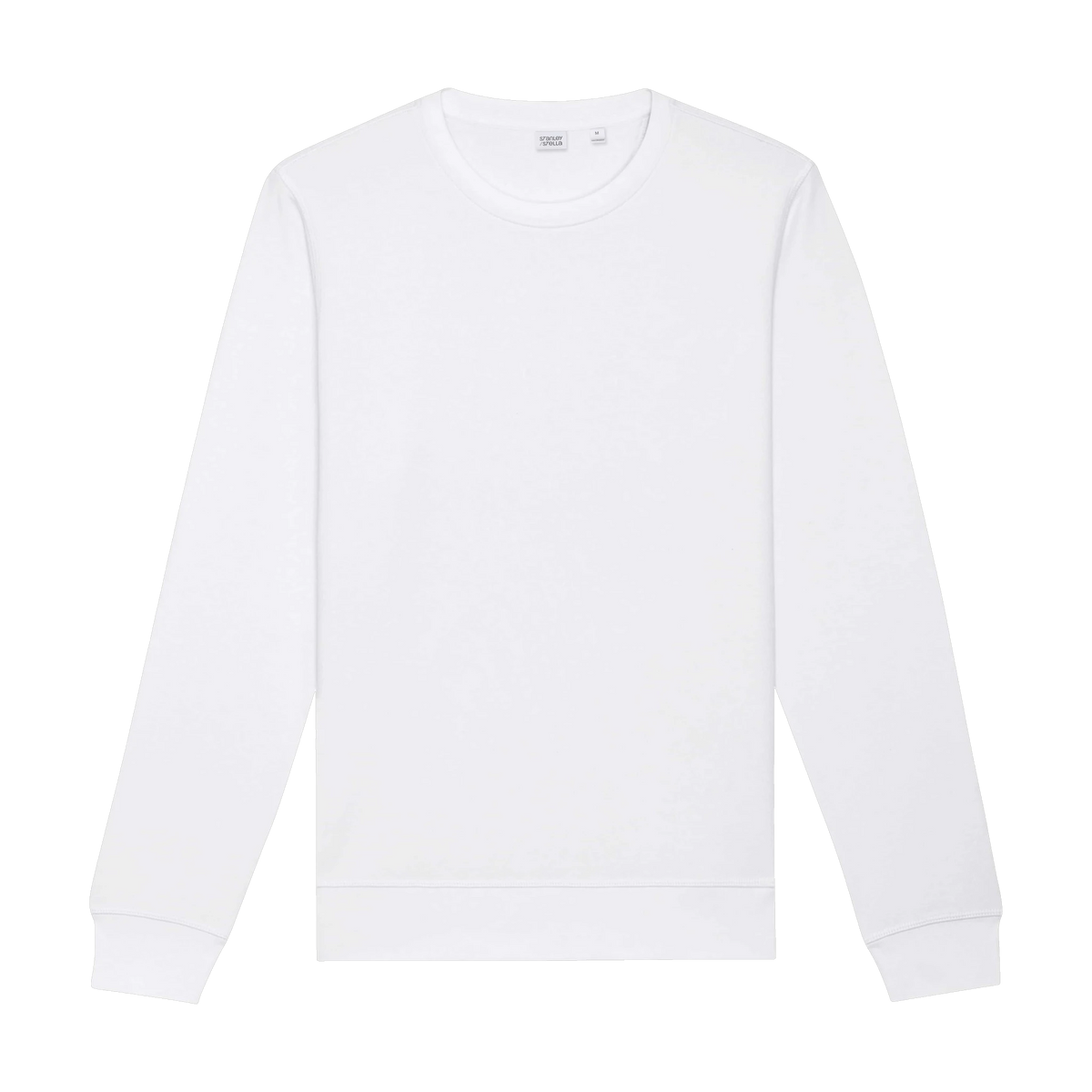 Stanley/Stella Roller Sweatshirt in White — custom branded by Motive