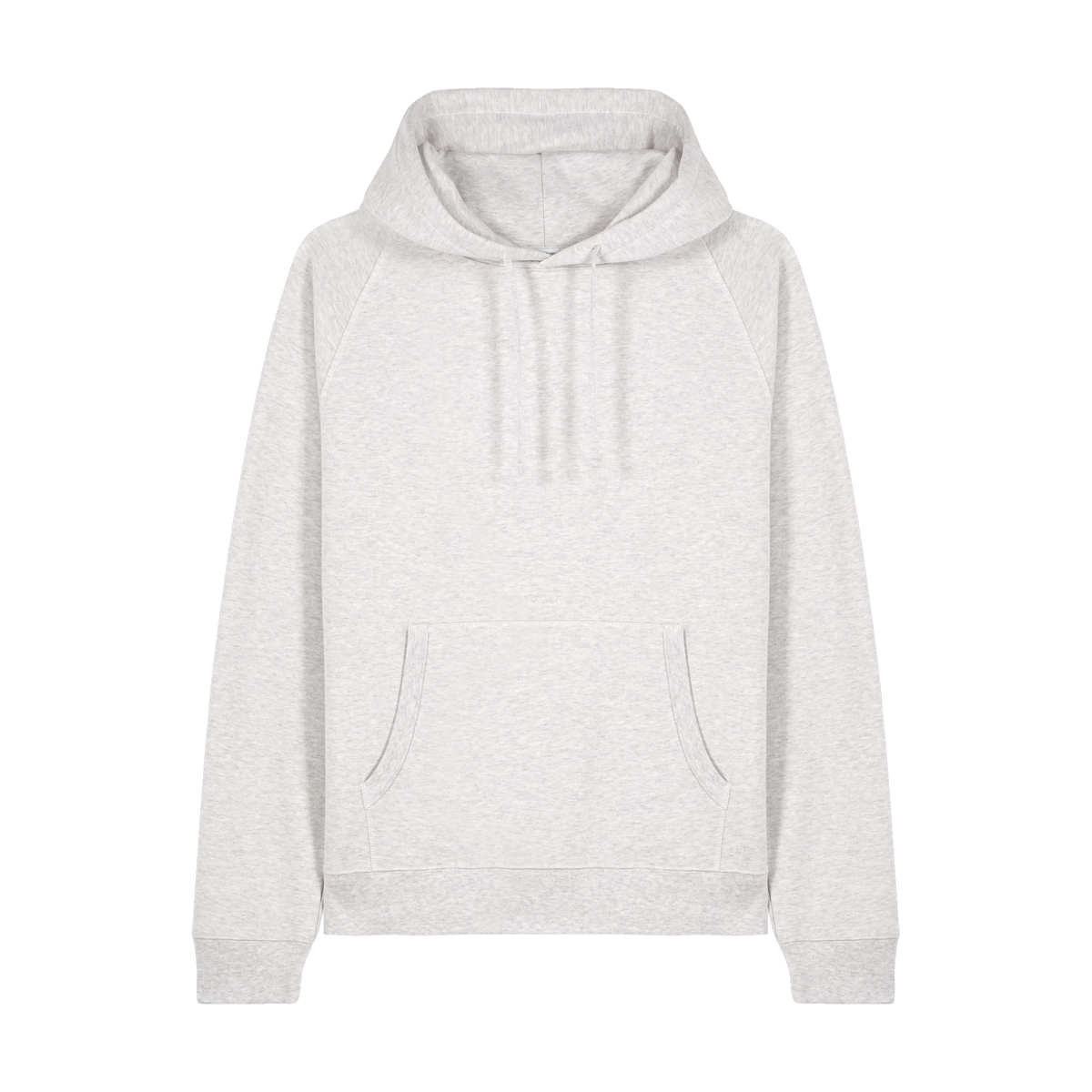 Stanley/Stella Striker Hoodie in Cool Heather Grey — custom branded by Motive