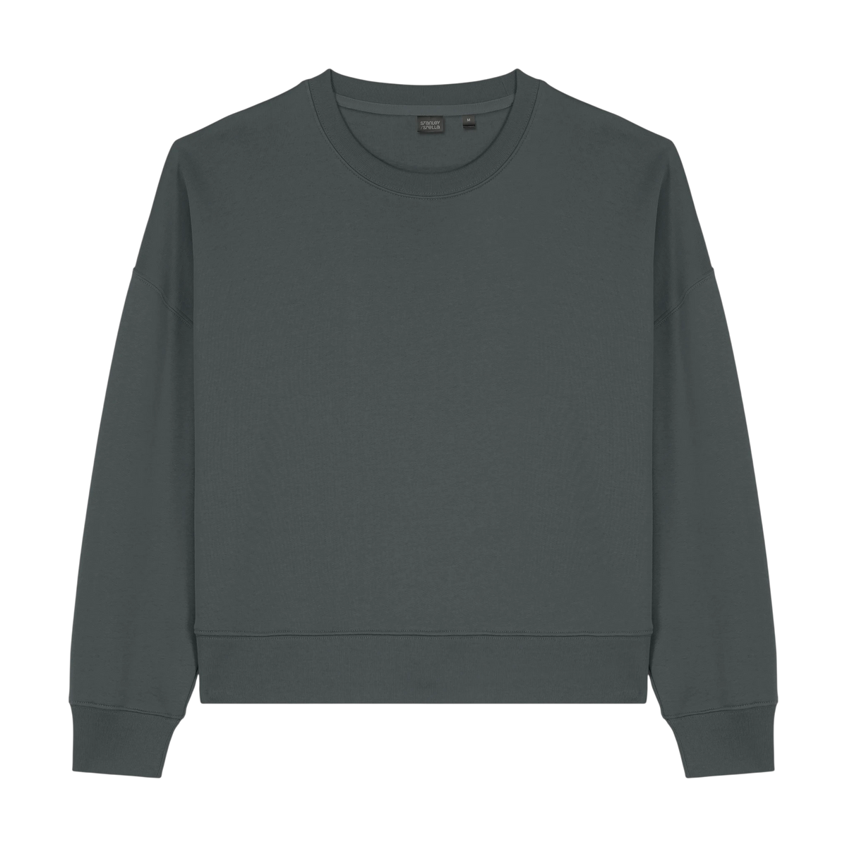 Stanley/Stella Alma Sweatshirt in Anthracite — custom branded by Motive