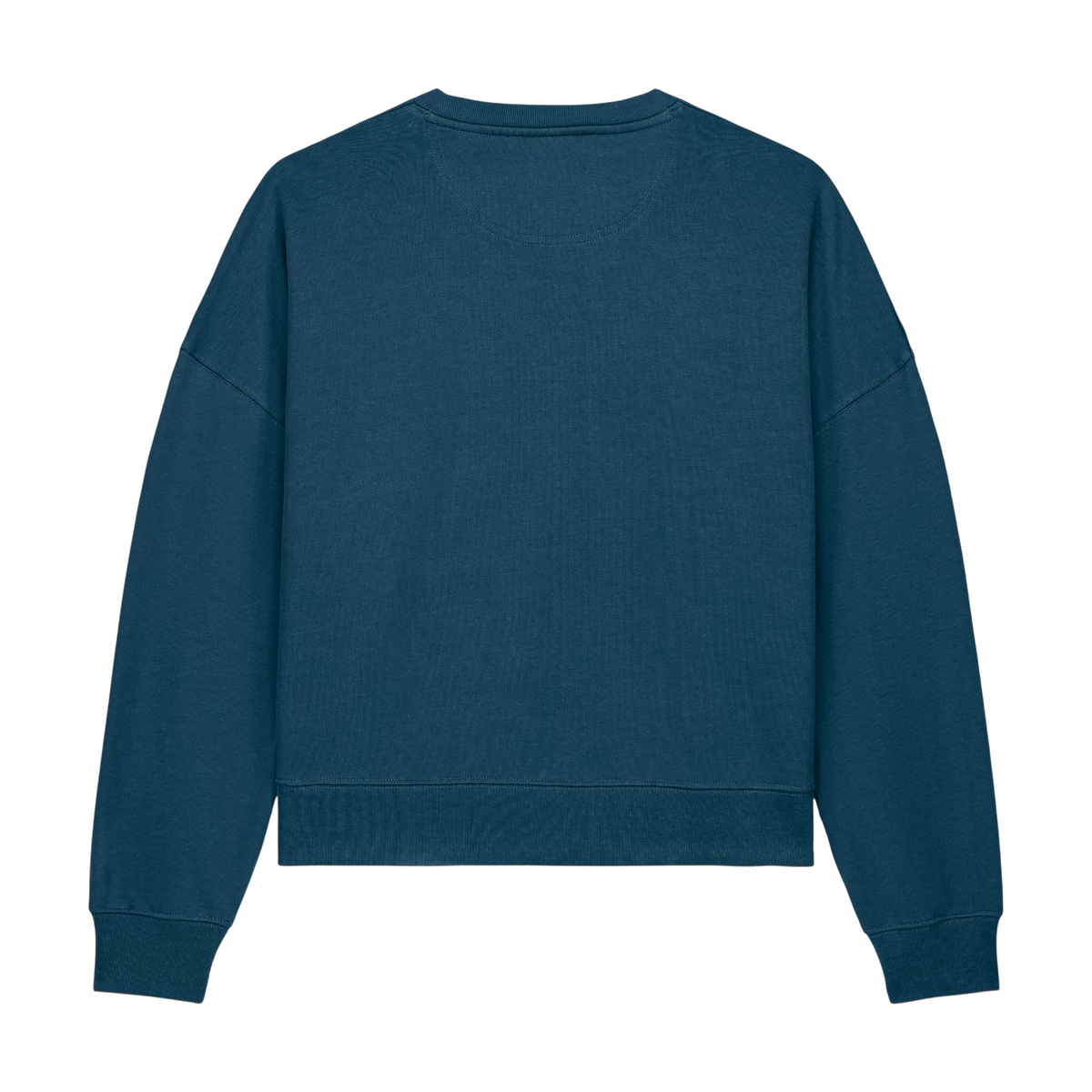 Stanley/Stella Alma Sweatshirt in Deep Teal — custom branded by Motive