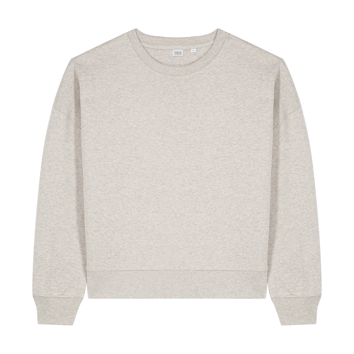 Stanley/Stella Alma Sweatshirt in Heather Haze — custom branded by Motive