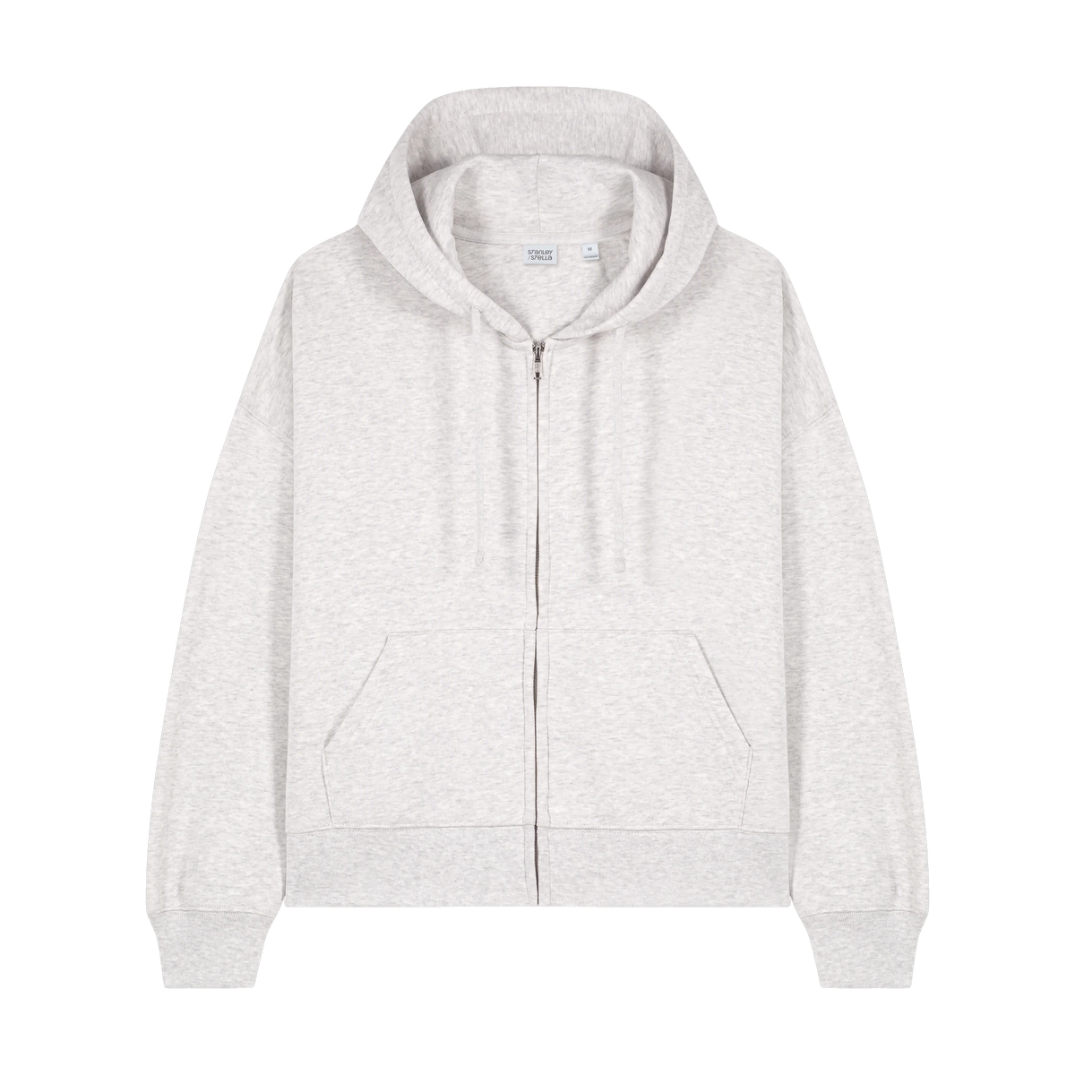 Stanley/Stella Ida Zip Hoodie in Cool Heather Grey — custom branded by Motive