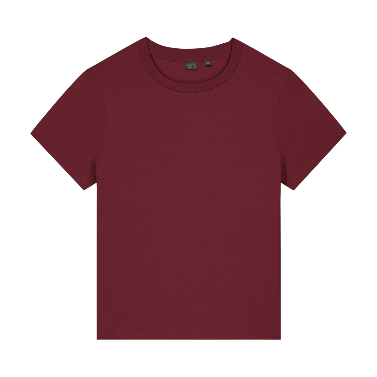 Stanley/Stella Muser Tee in Burgundy — custom branded by Motive