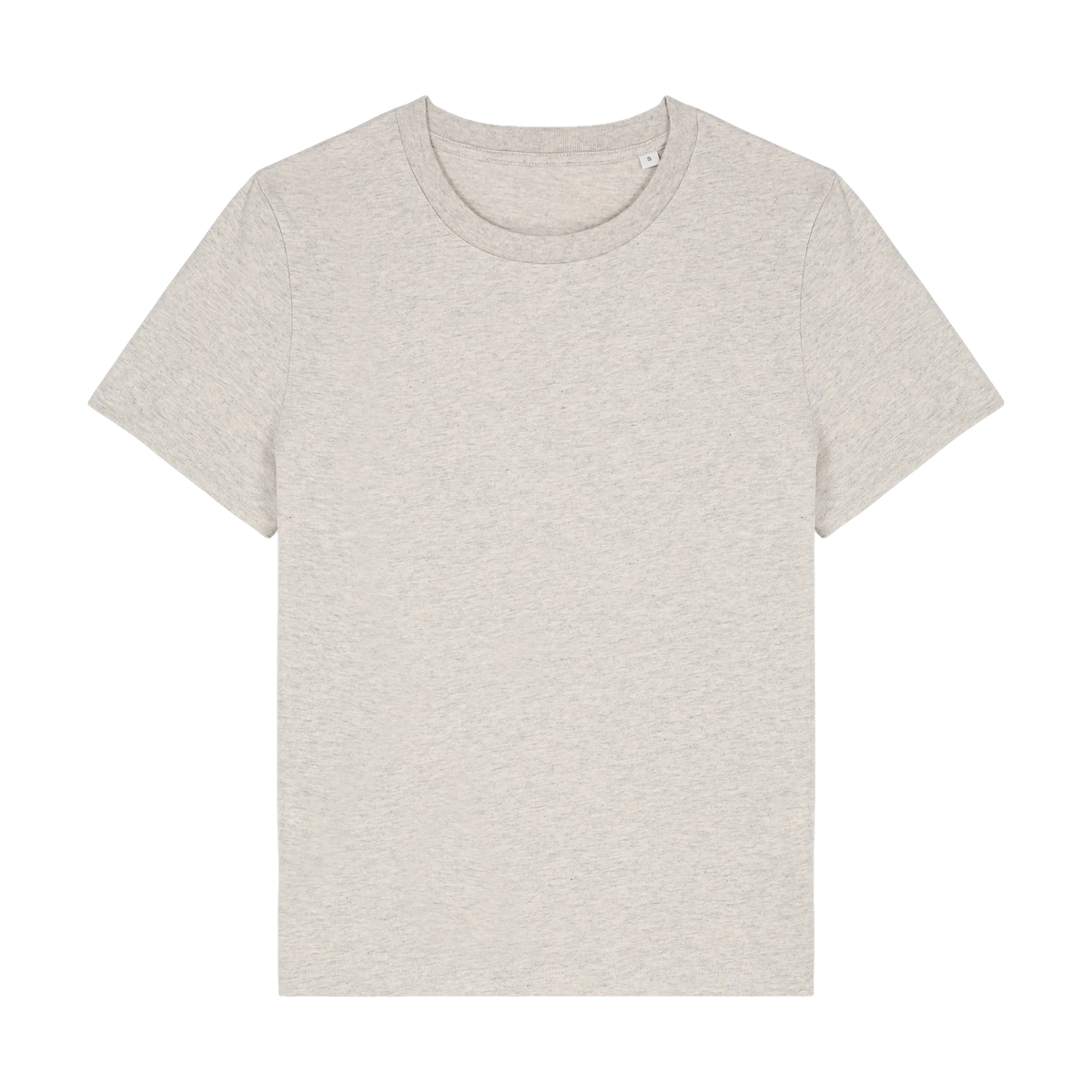 Stanley/Stella Muser Tee in Heather Haze — custom branded by Motive