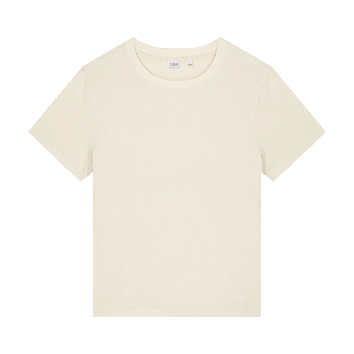 Stanley/Stella Muser Tee in Natural Raw — custom branded by Motive