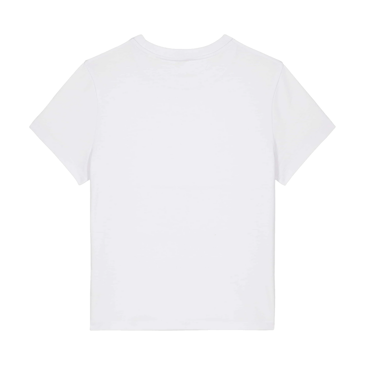 Stanley/Stella Muser Tee in White — custom branded by Motive