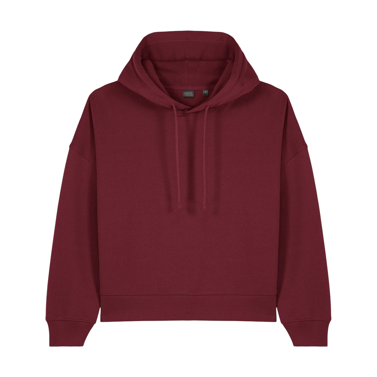 Stanley/Stella Nora Hoodie in Burgundy — custom branded by Motive