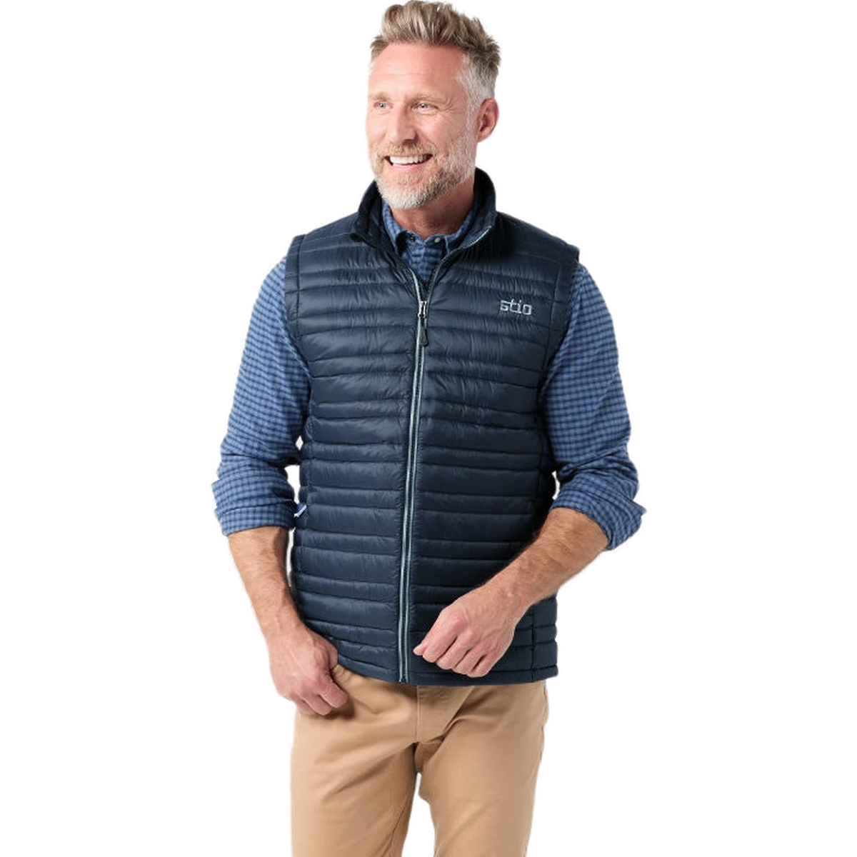 Stio Pinion Down Vest in Mountain Shadow