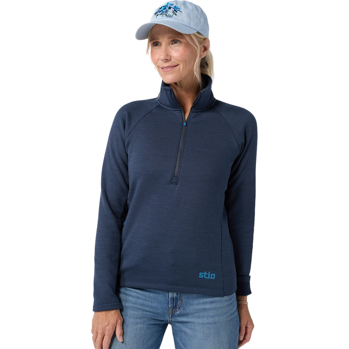 Stio Women's Glide Power Stretch Half-Zip in Mountain Shadow