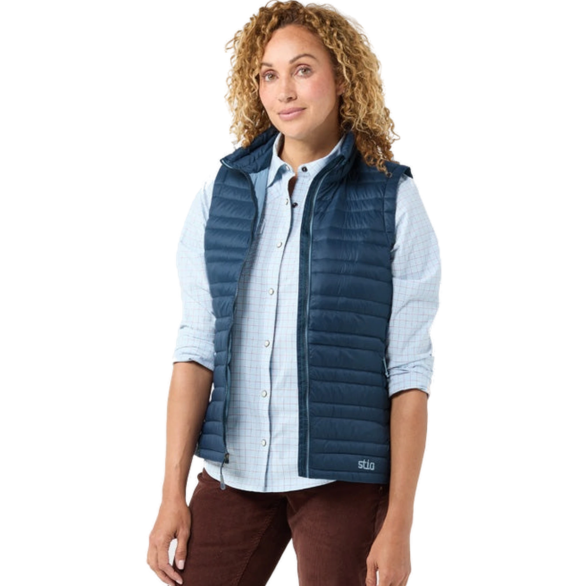 Stio Women's Pinion Down Vest in Mountain Shadow