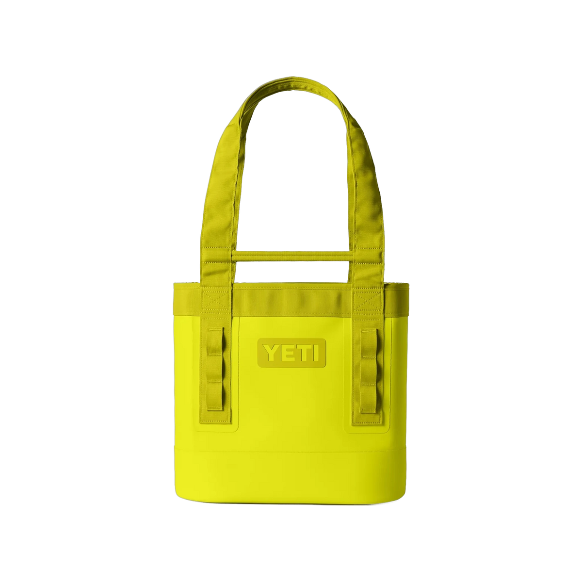 YETI Camino Carryall in Firefly Yellow — custom branded by Motive