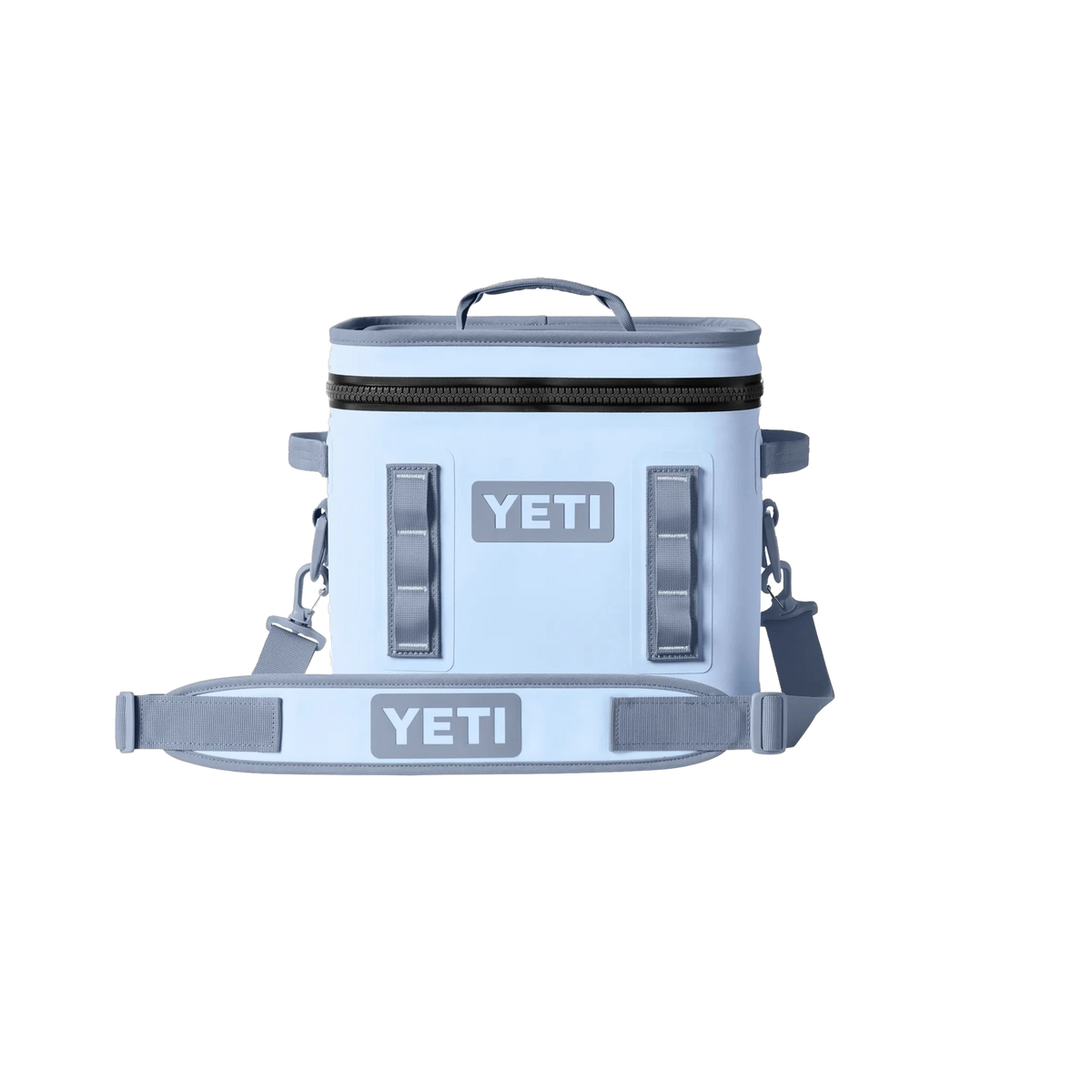 YETI Hopper Flip in Big Sky Blue — custom branded by Motive