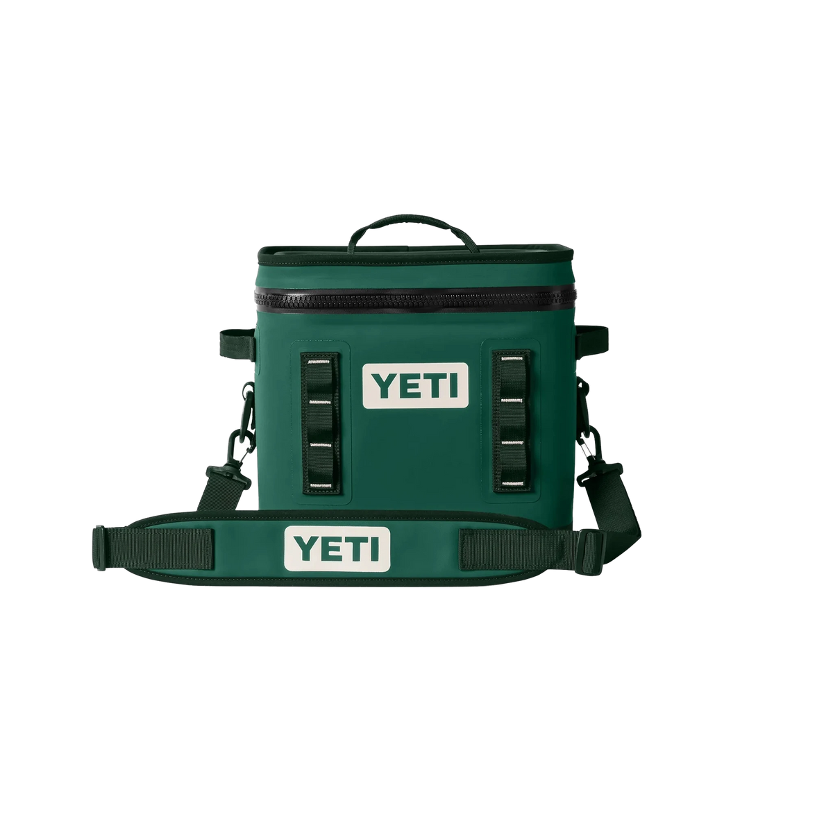 YETI Hopper Flip in Black Forest Green — custom branded by Motive