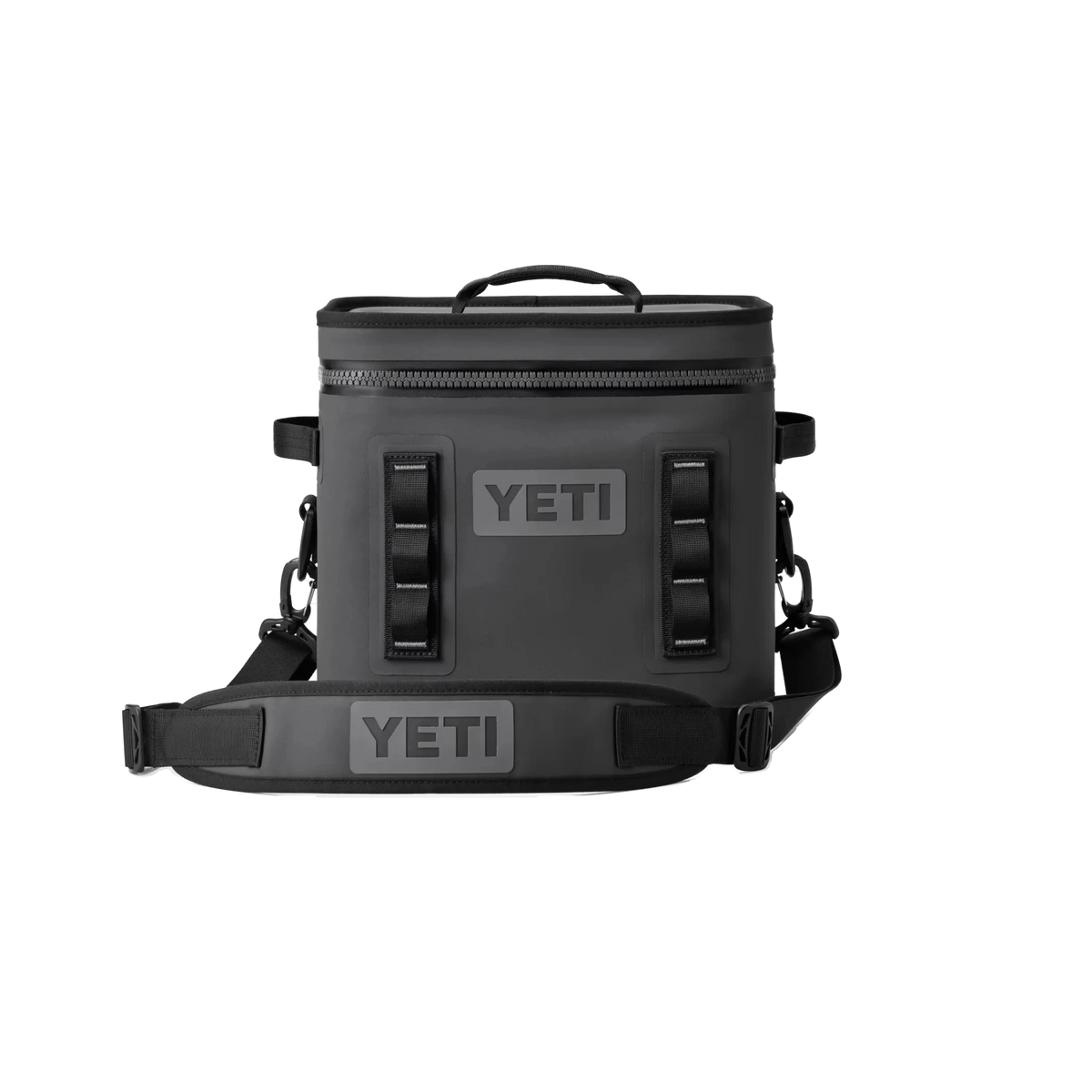 YETI Hopper Flip in Charcoal — custom branded by Motive
