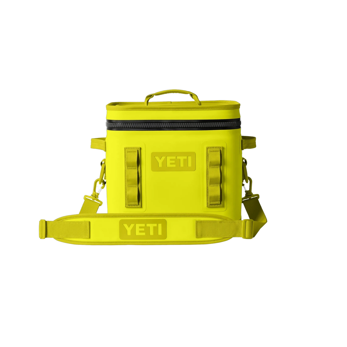 YETI Hopper Flip in Firefly Yellow — custom branded by Motive