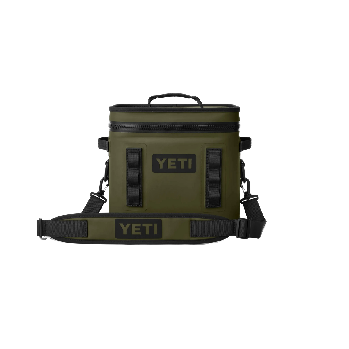 YETI Hopper Flip in Olive — custom branded by Motive