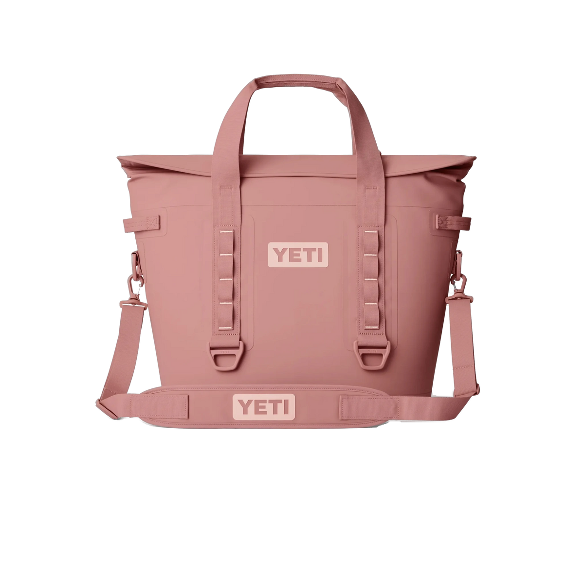 YETI Hopper M30 2.0 Soft Cooler in Sandstone Pink — custom branded by Motive