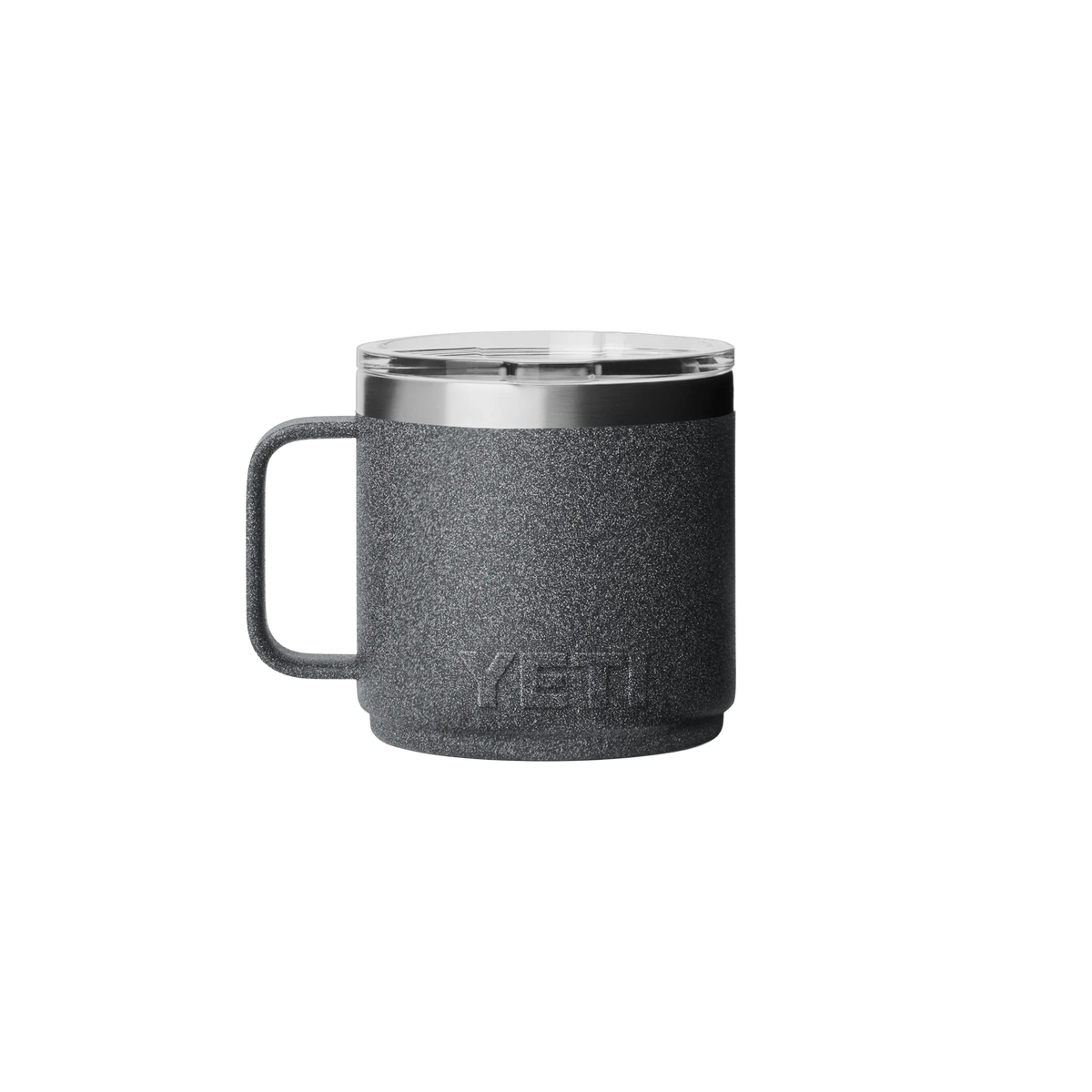 YETI Rambler Stackable Mug in Black Stone — custom branded by Motive