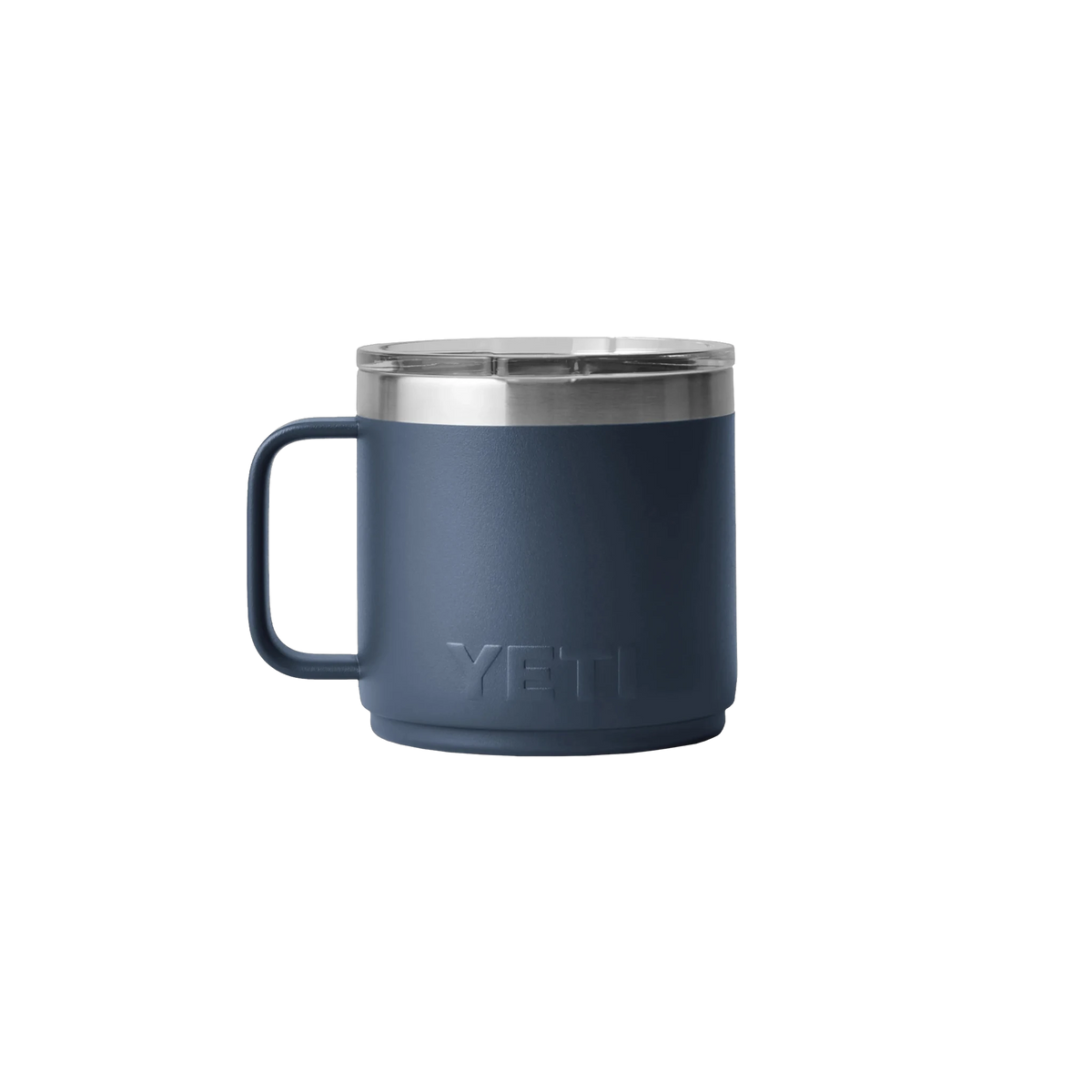 YETI Rambler Stackable Mug in Navy — custom branded by Motive
