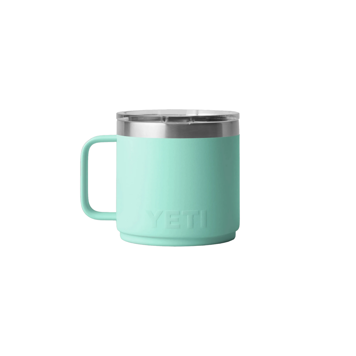 YETI Rambler Stackable Mug in Seafoam — custom branded by Motive