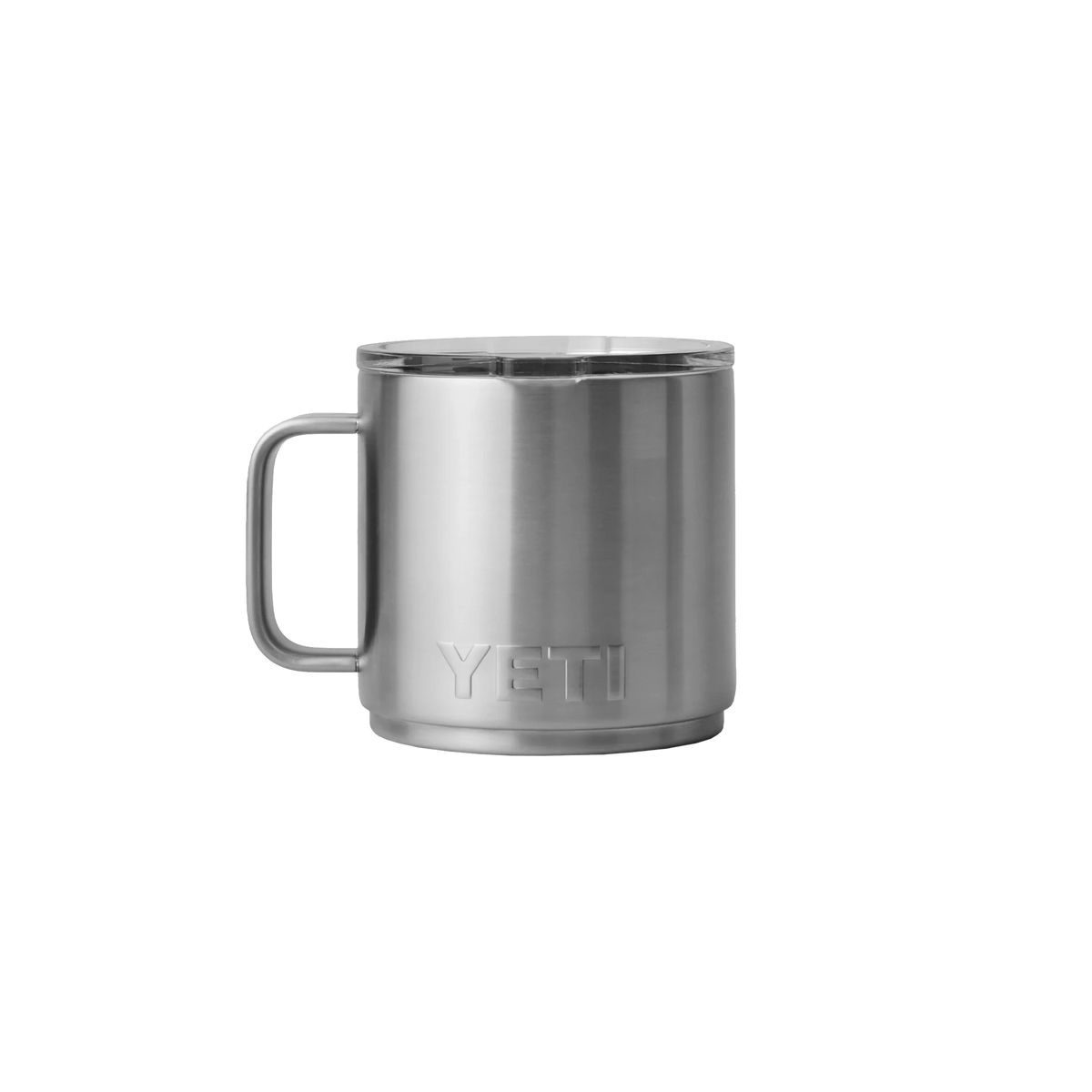 YETI Rambler Stackable Mug in Stainless — custom branded by Motive