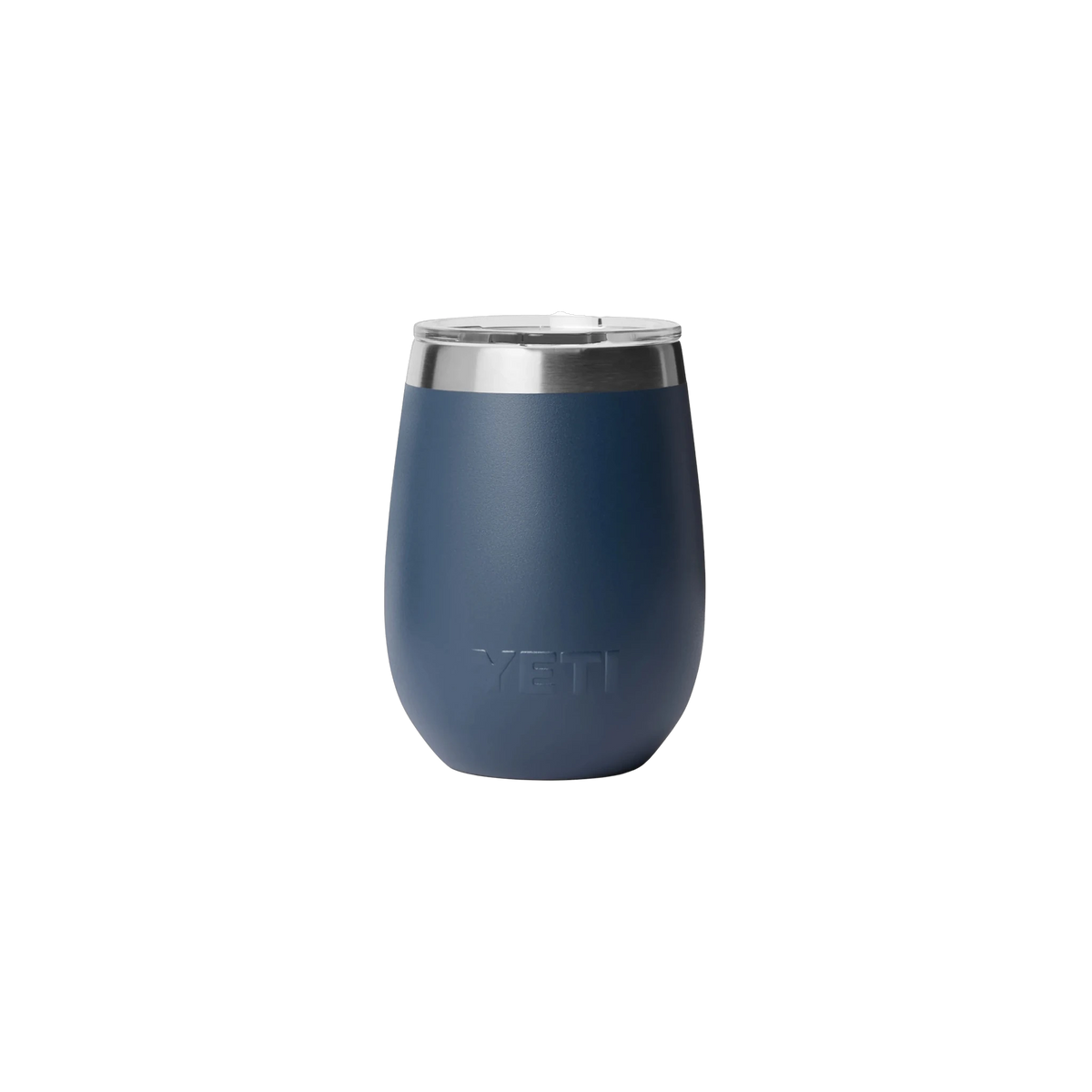 YETI Rambler Wine Tumbler in Navy — custom branded by Motive