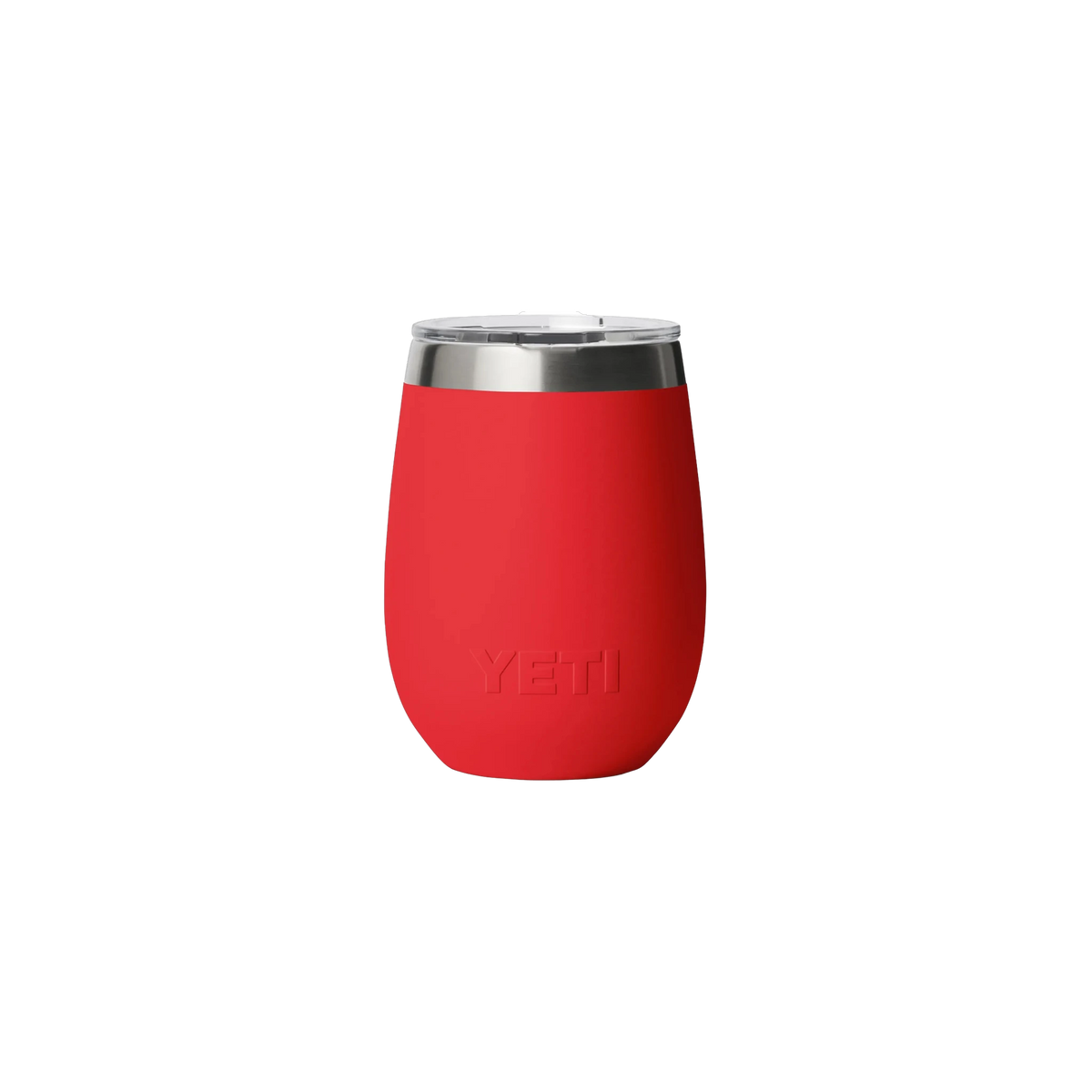 YETI Rambler Wine Tumbler in Rescue Red — custom branded by Motive