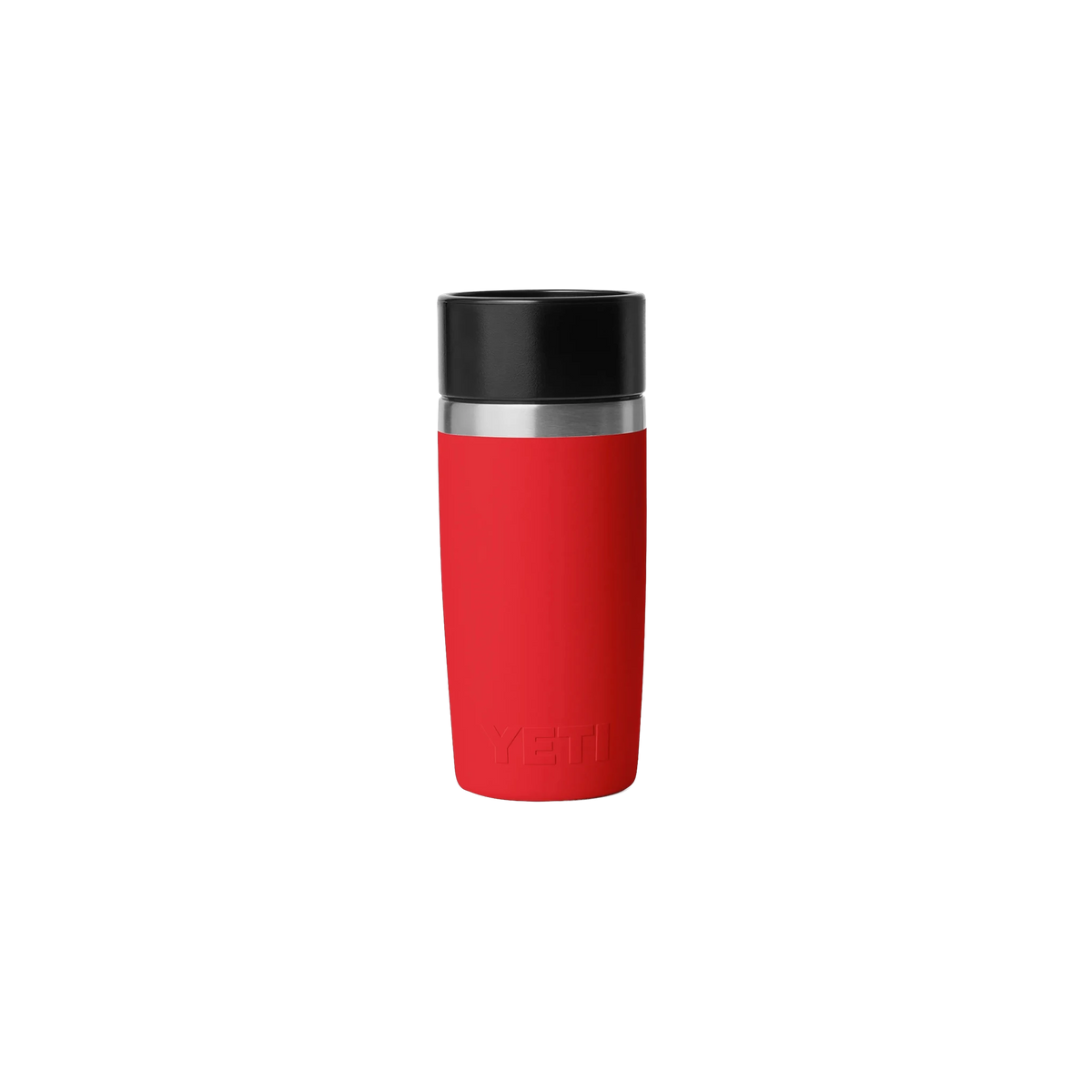 YETI Rambler 12oz Travel Bottle in Rescue Red — custom branded by Motive