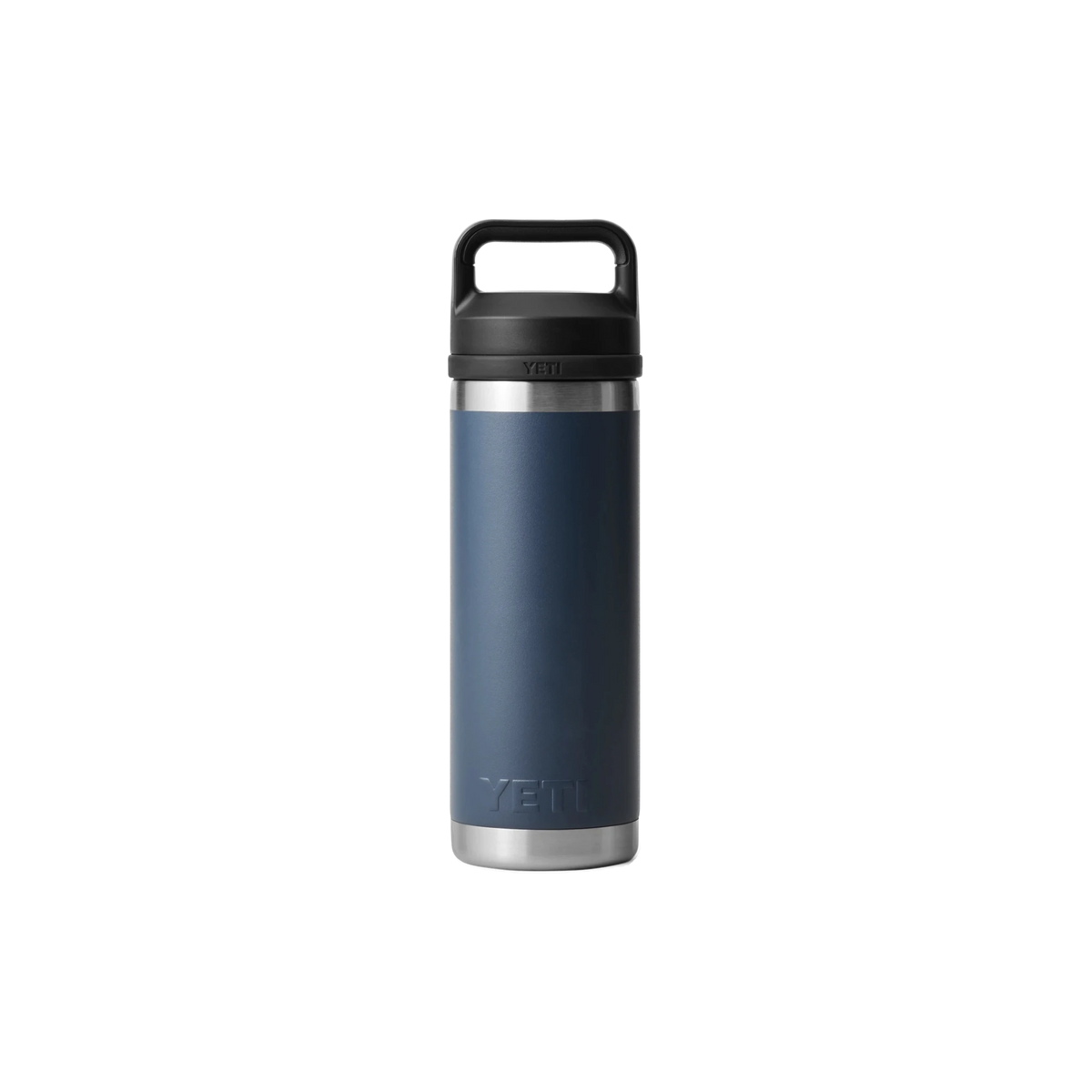 YETI Rambler 18oz Bottle in Navy Blue — custom branded by Motive