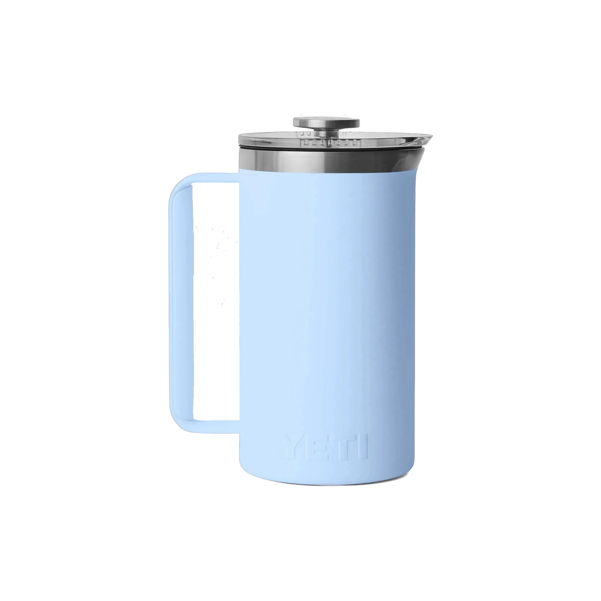 YETI Rambler French Press in Big Sky Blue — custom branded by Motive