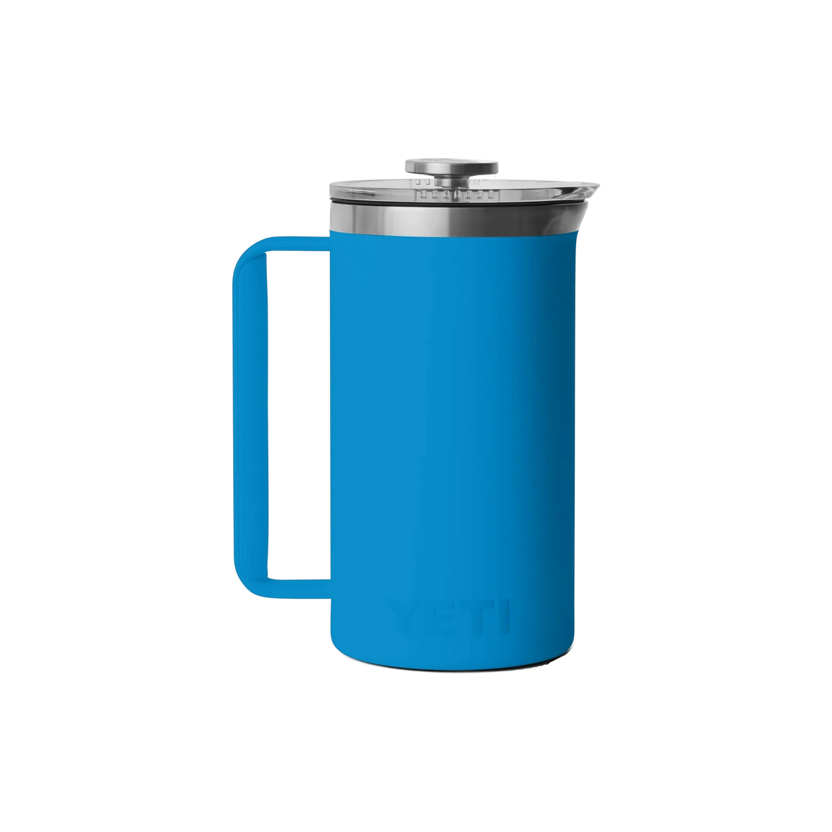 YETI Rambler French Press in Big Wave Blue — custom branded by Motive