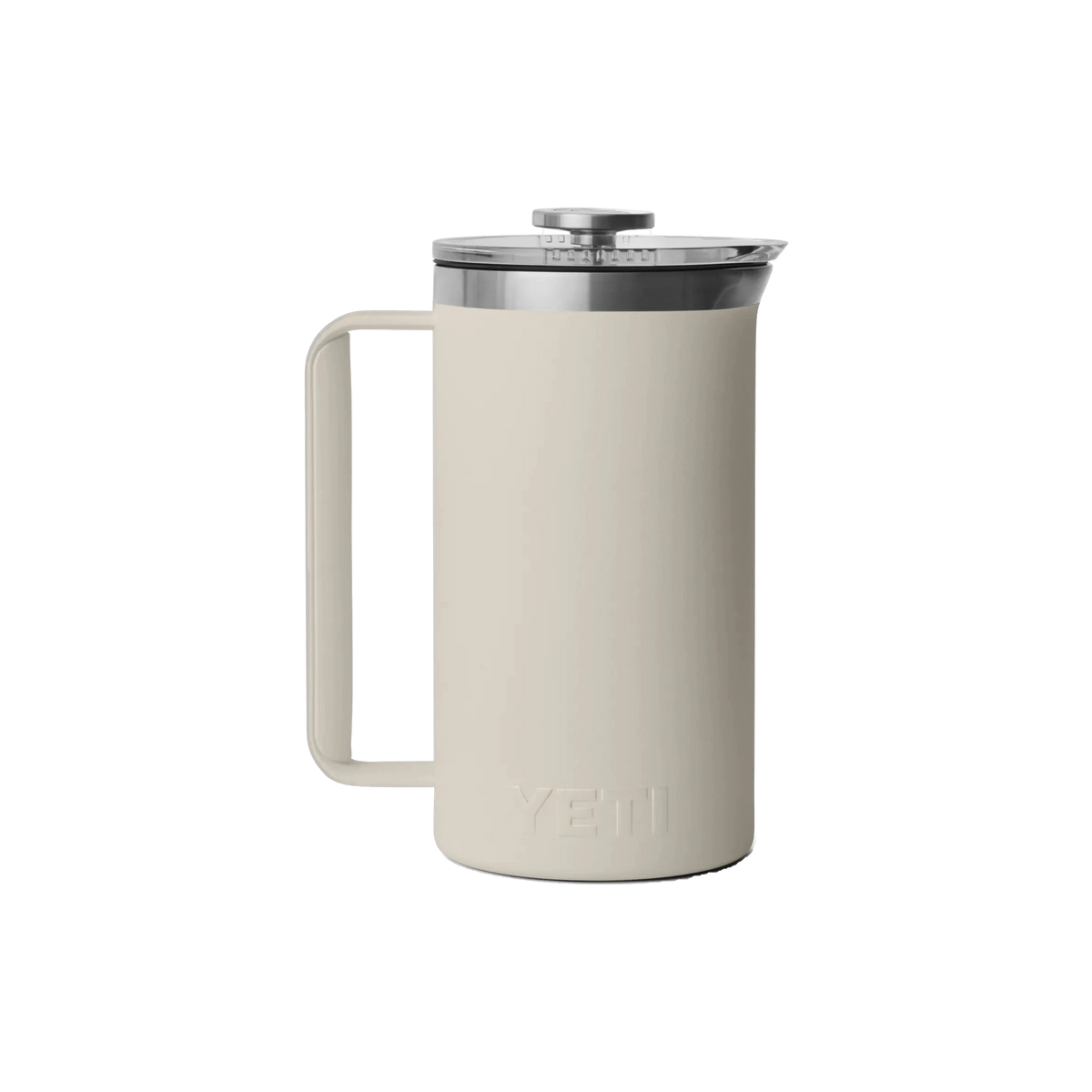 YETI Rambler French Press in Cape Taupe — custom branded by Motive