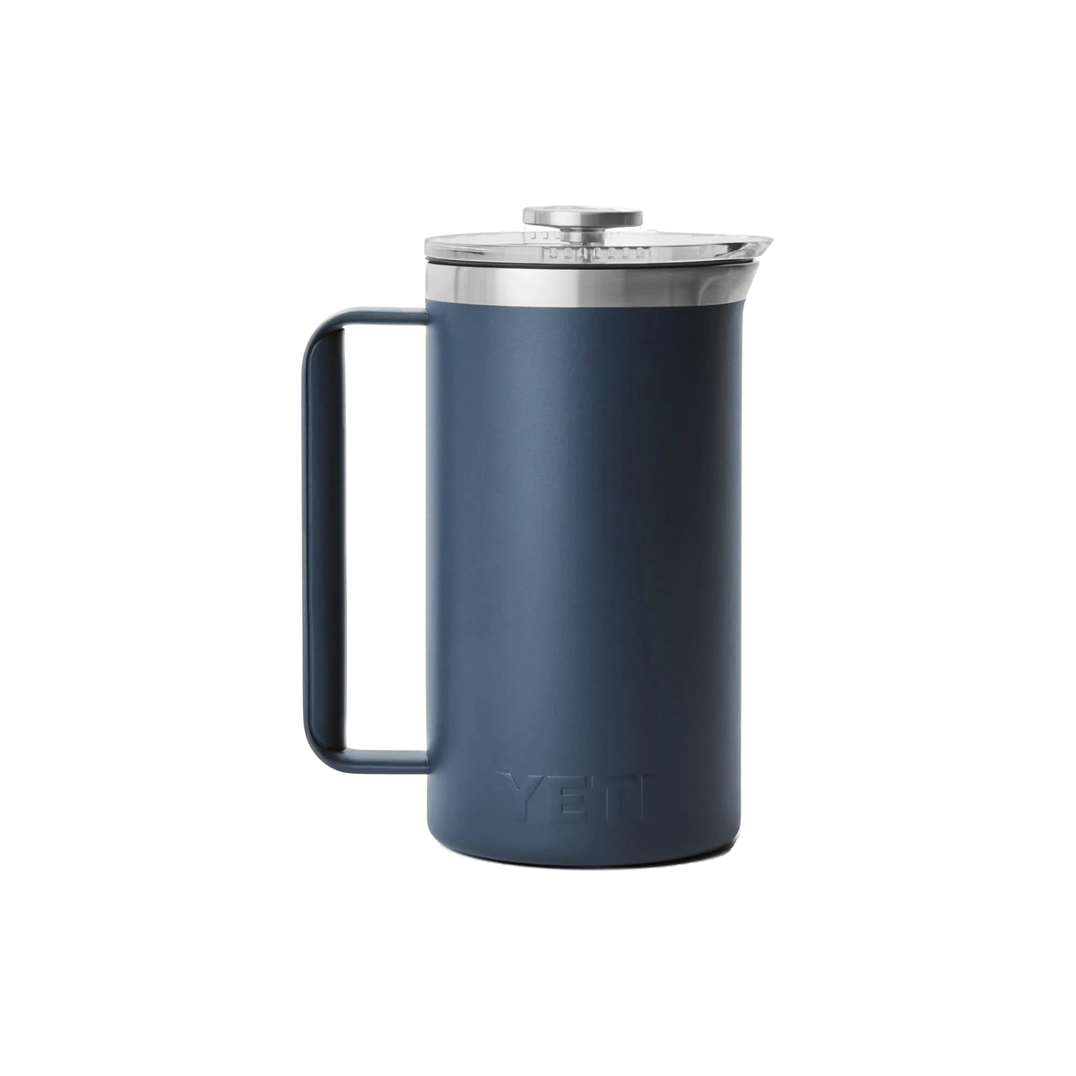 YETI Rambler French Press in Navy Blue — custom branded by Motive