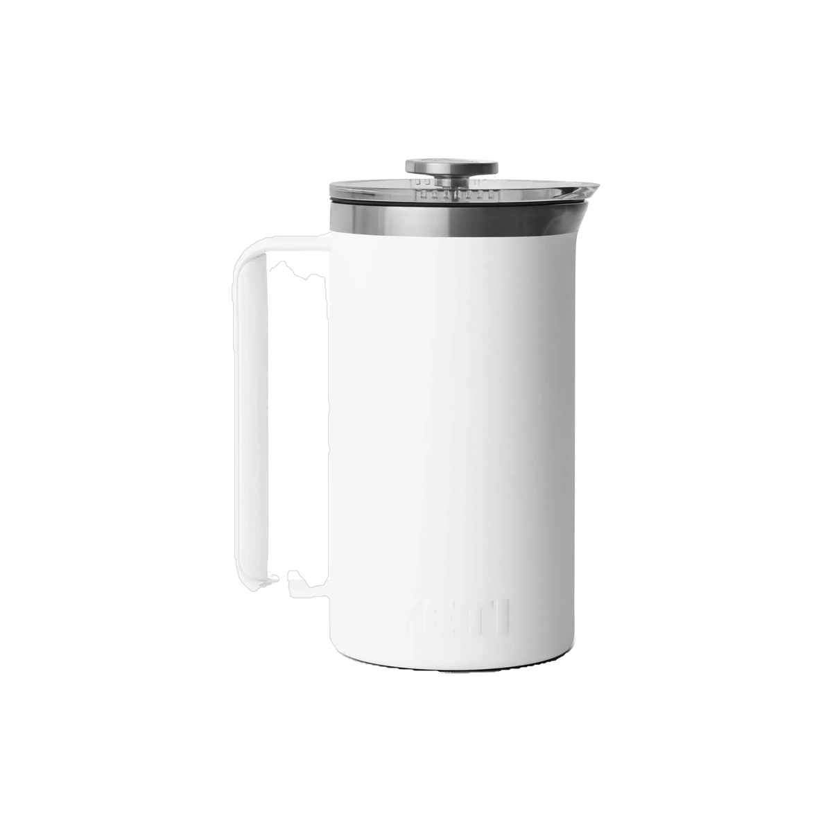 YETI Rambler French Press in White — custom branded by Motive
