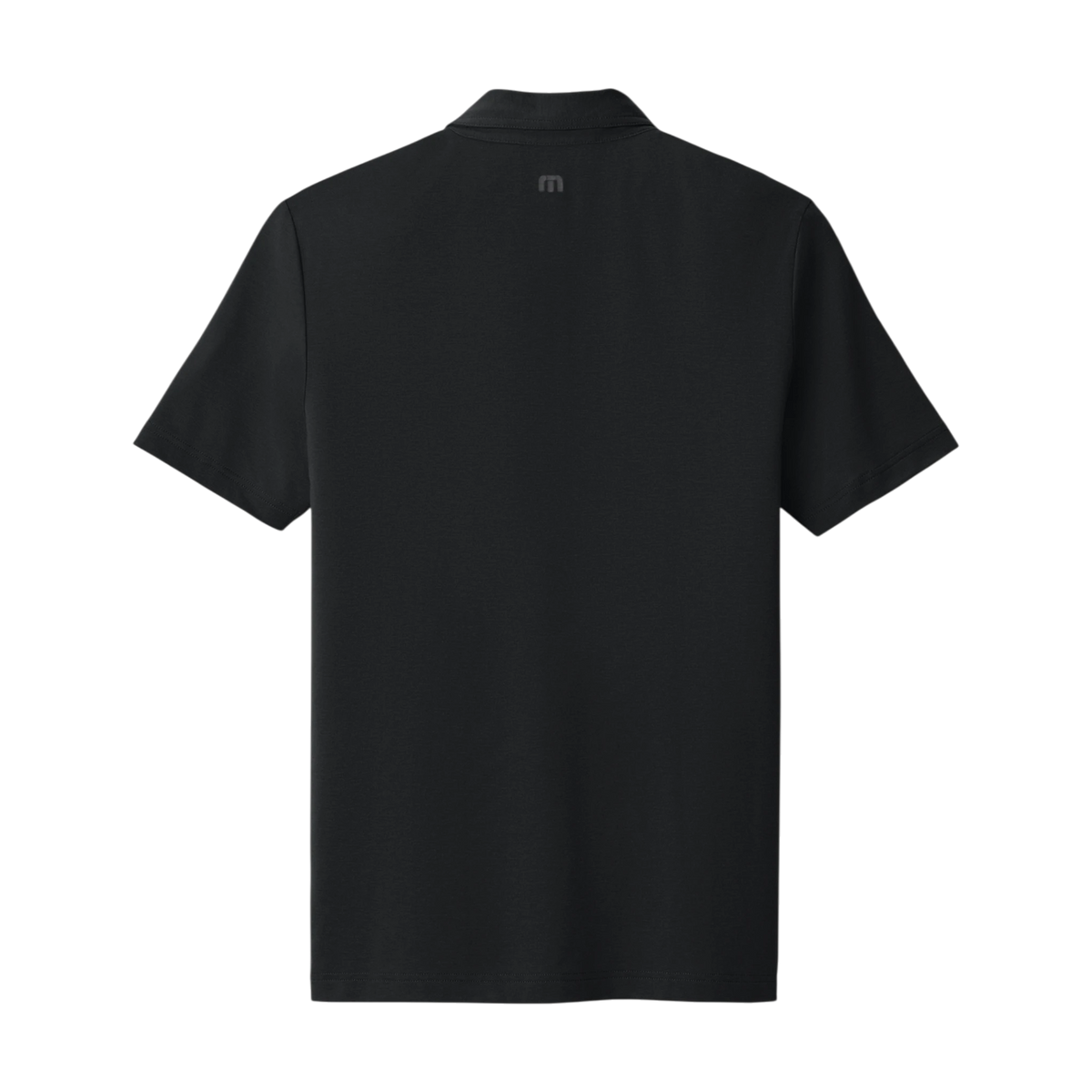 TravisMathew Glenview Polo in Black — custom branded by Motive