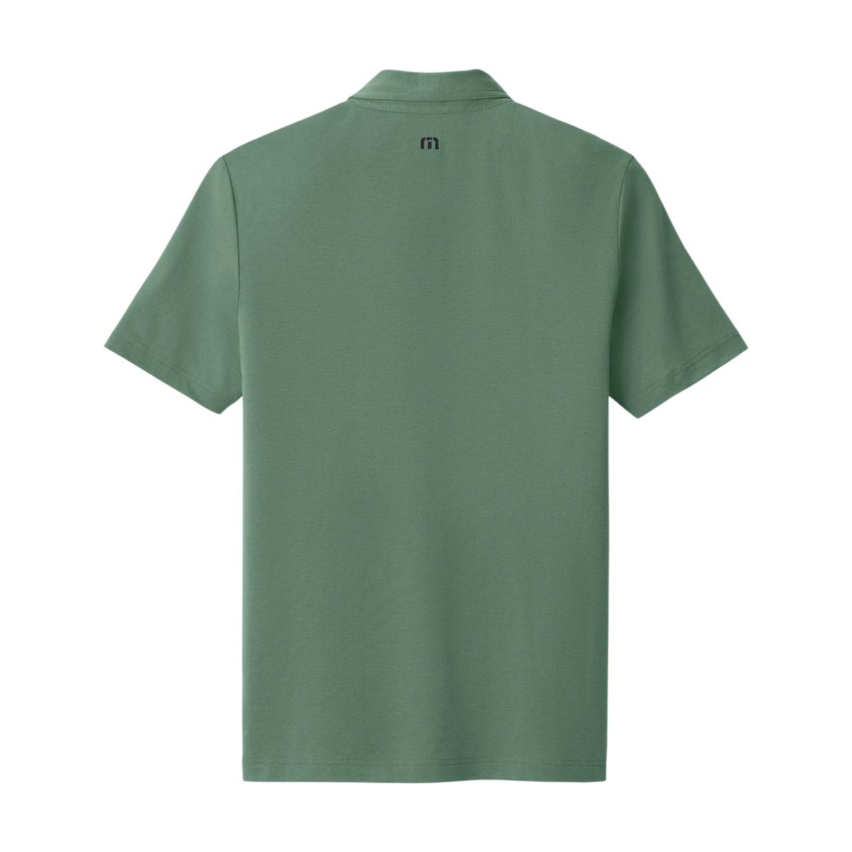 TravisMathew Glenview Polo in Laurel Green — custom branded by Motive