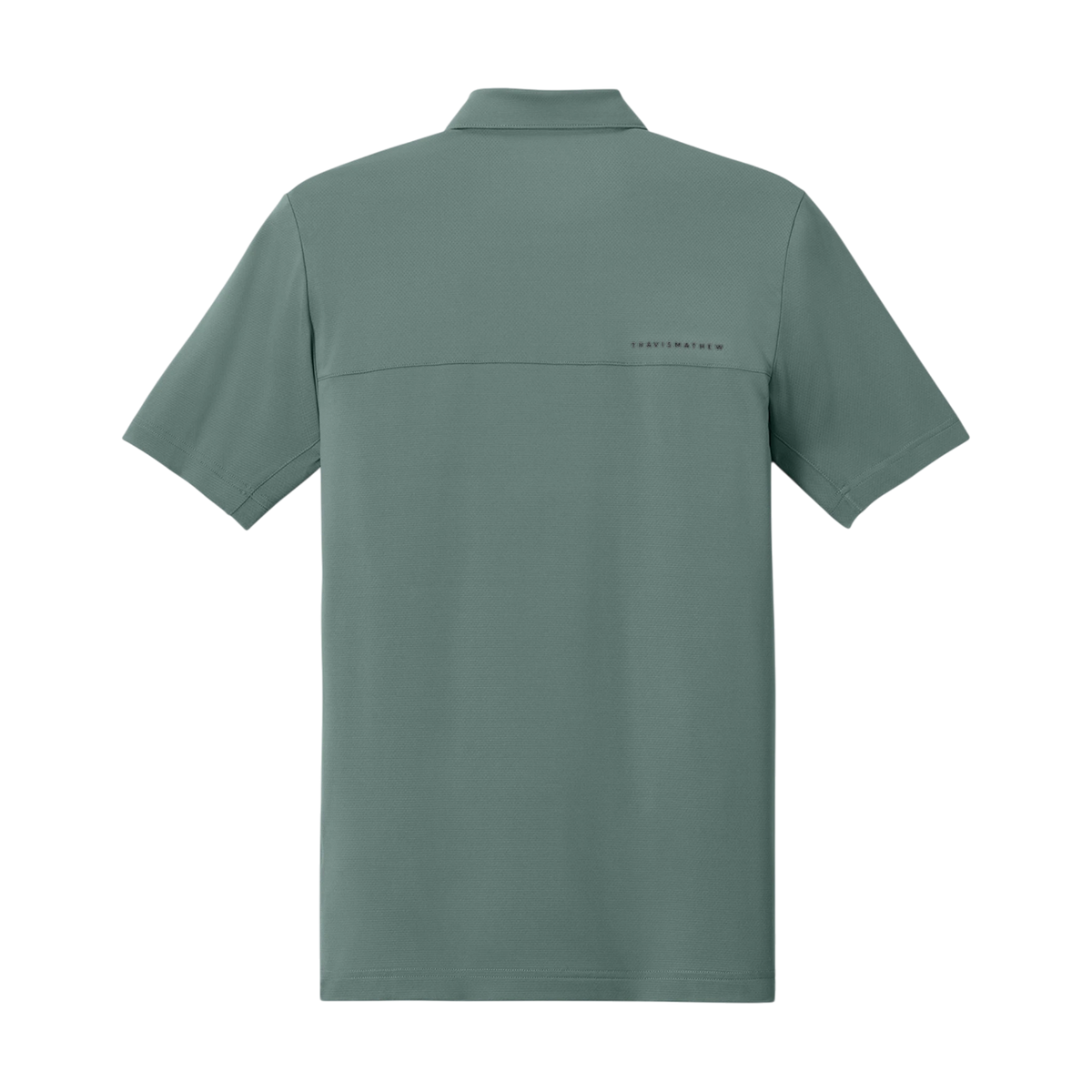 TravisMathew Onward Polo in Balsam Green — custom branded by Motive