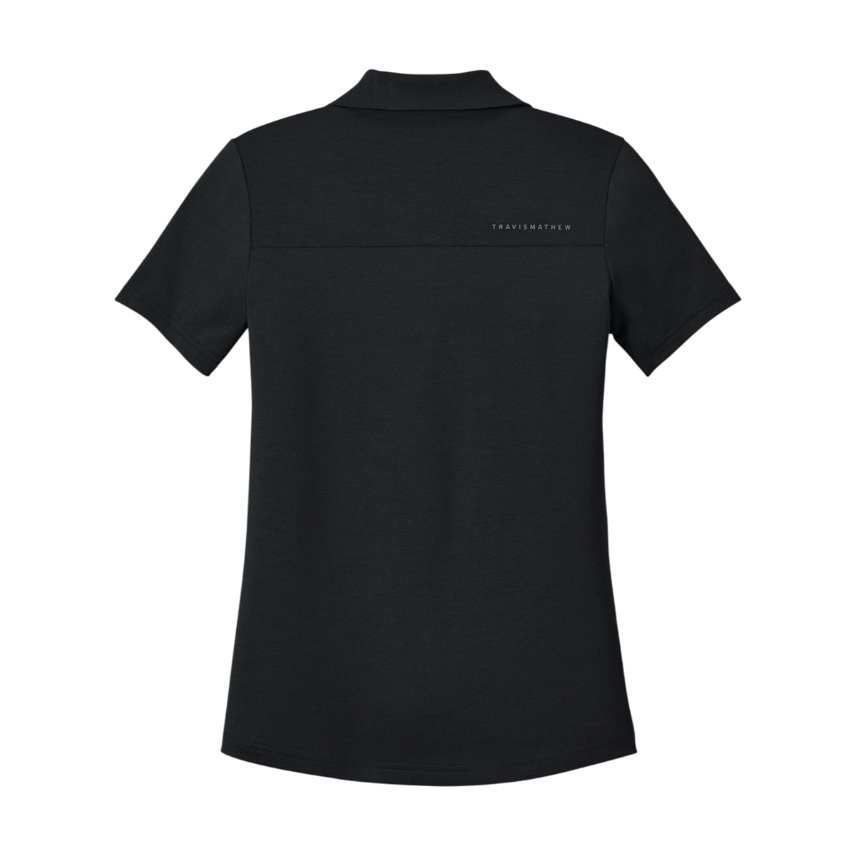 TravisMathew Women's Onward Polo in Black — custom branded by Motive
