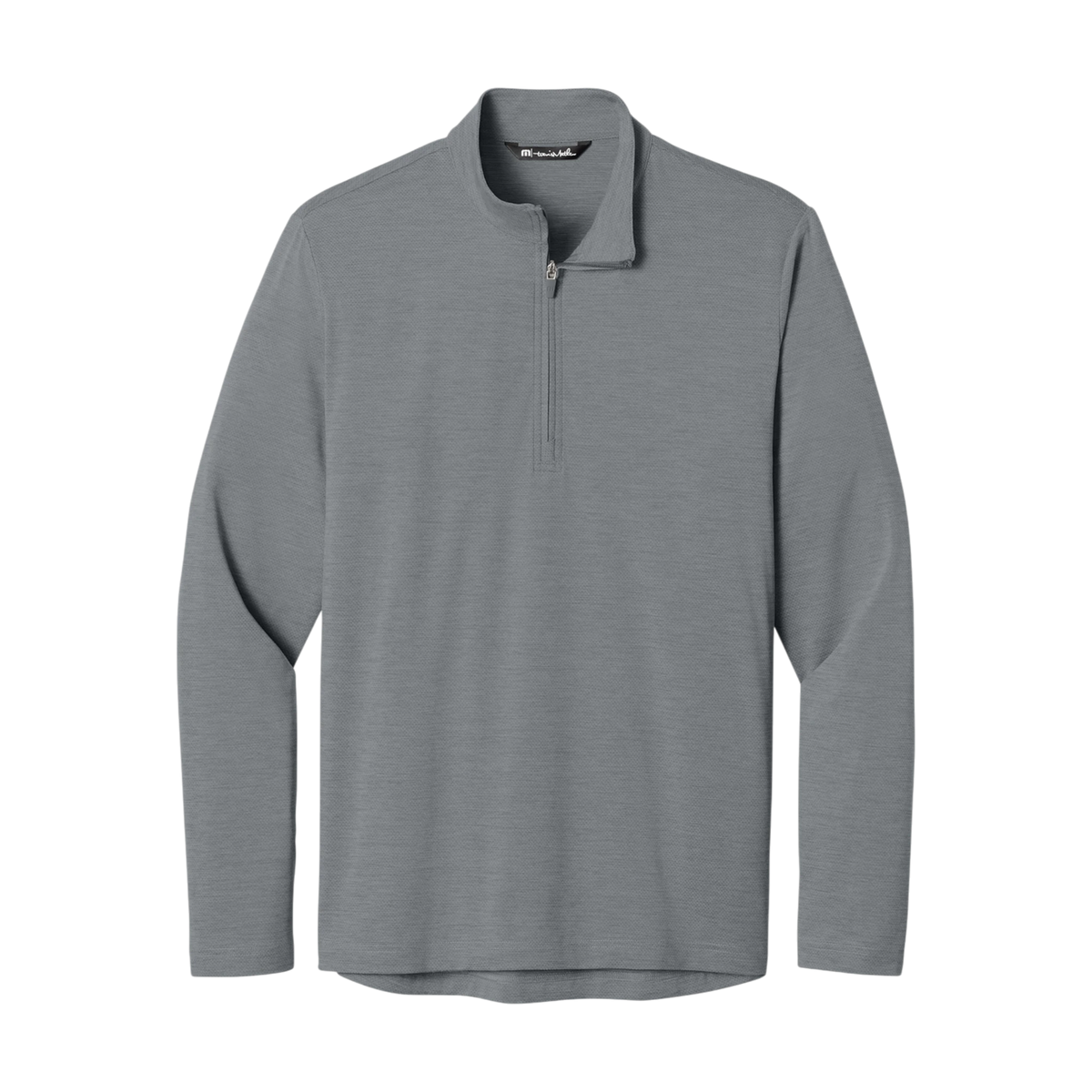 TravisMathew Onward 1/4-Zip in Quiet Shade Grey Heather