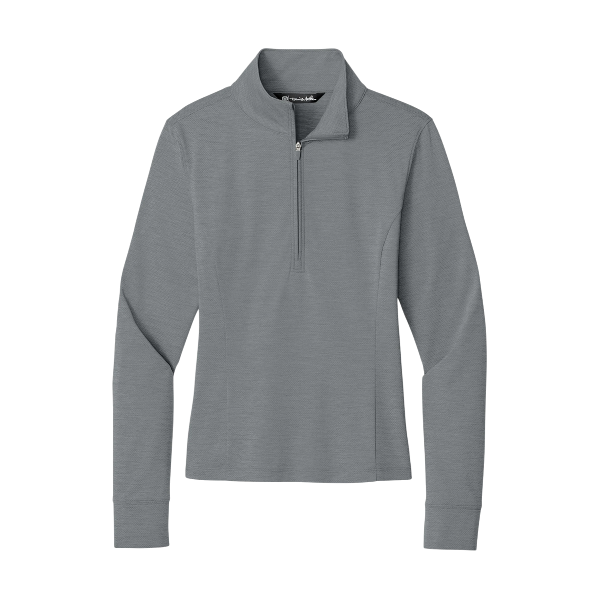 TravisMathew Women's Onward 1/2-Zip in Quiet Shade Grey Heather