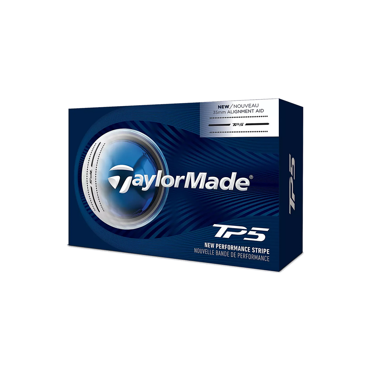 TaylorMade TP5 Golf Balls in White — custom branded by Motive
