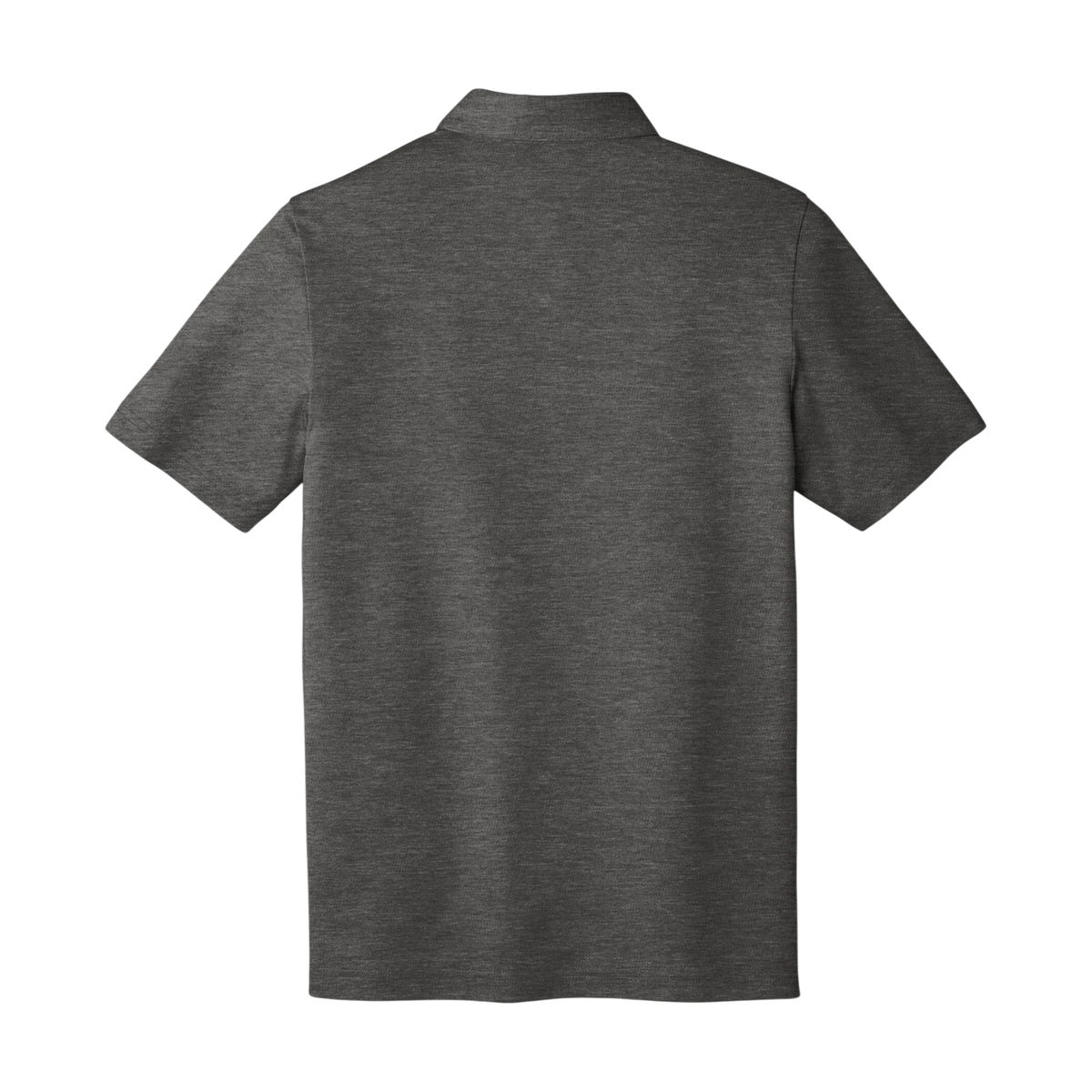 TravisMathew Oceanside Heather Polo in Black Heather — custom branded by Motive