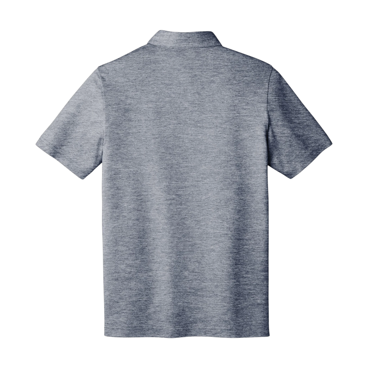TravisMathew Oceanside Heather Polo in Blue Nights Heather — custom branded by Motive