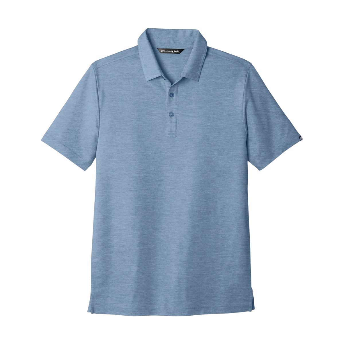TravisMathew Oceanside Heather Polo in Classic Blue Heather