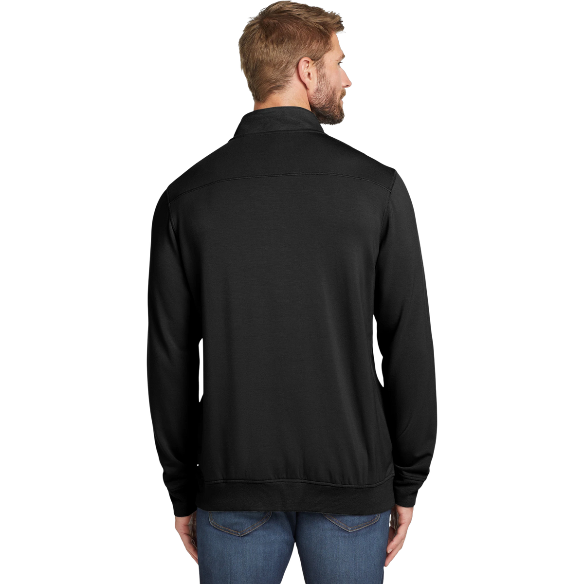 TravisMathew Newport 1/4-Zip Fleece in Black