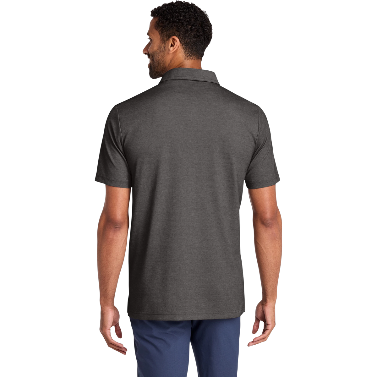 TravisMathew Sunsetters Pocket Polo in Black Heather